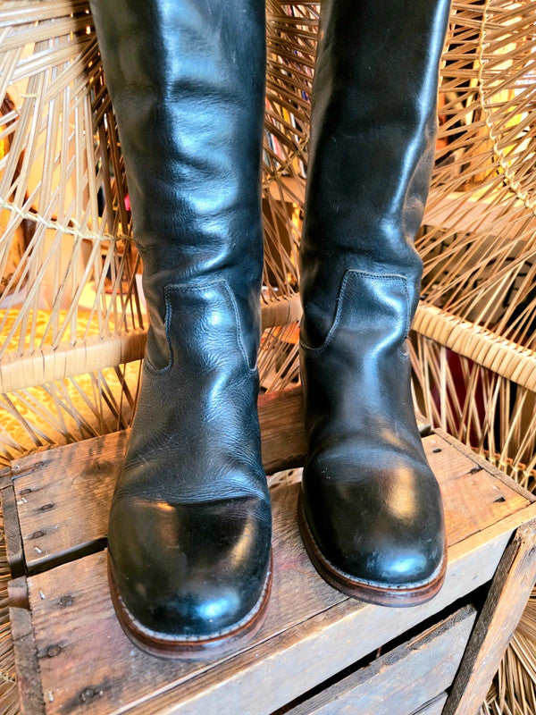 Vintage Shabbies Amsterdam Knee High Leather Boots
