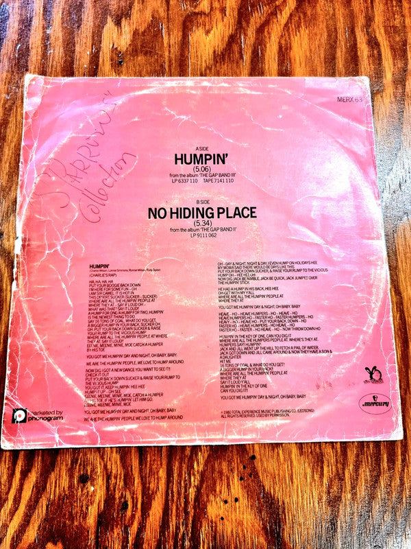The Gap Band – Humpin' - Record Vinyl