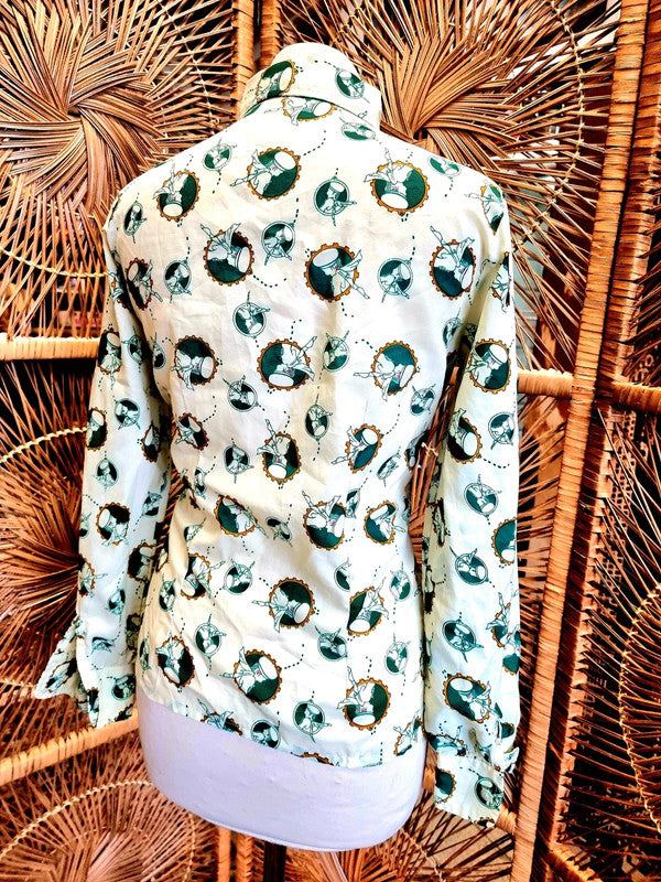 Vintage Rockabilly Fitted Shirt