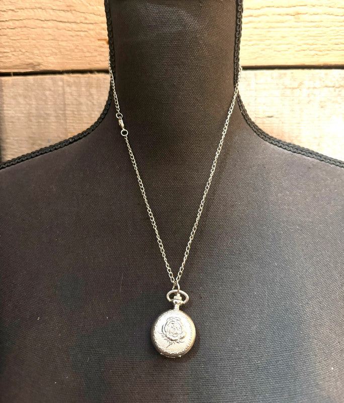 Vintage Pocket Watch Necklace