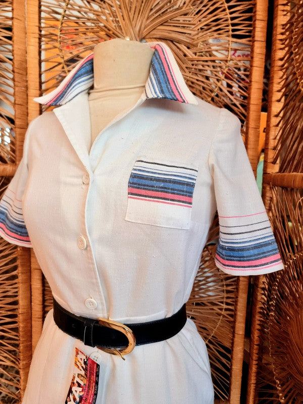 Vintage 80's Trevira Mod Dress
