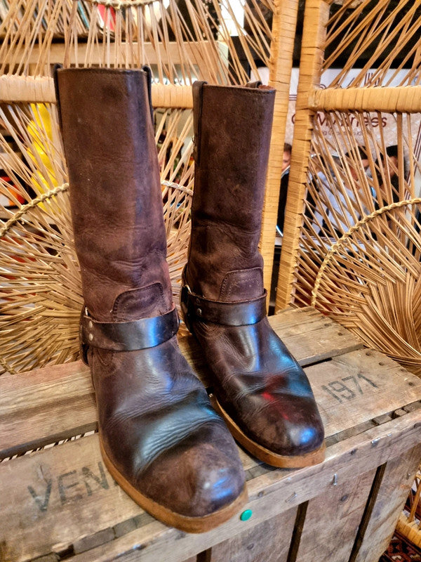 Vintage 70s/80s Western Pull Up Boots
