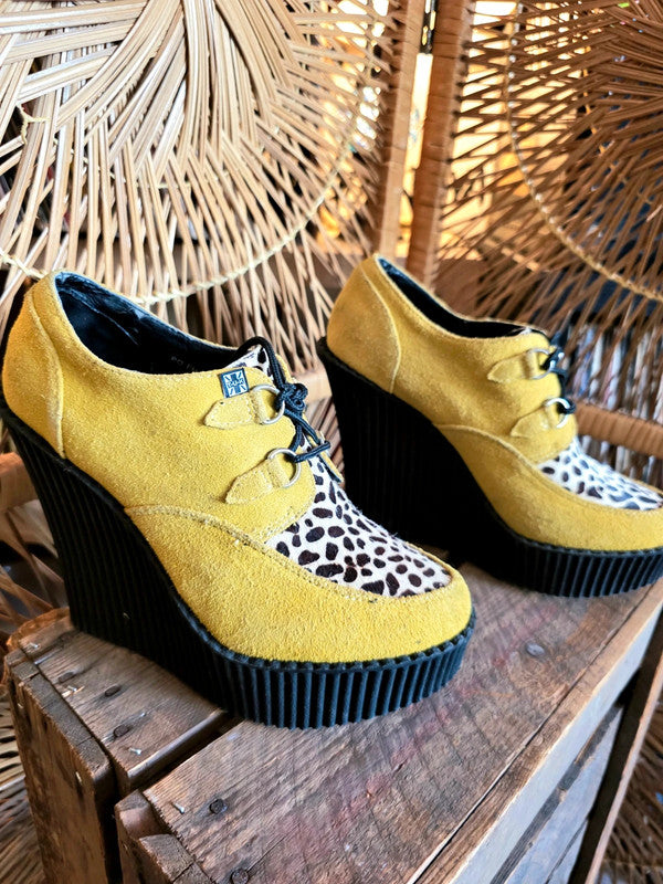 Vintage 90s T.U.K. Creeper Platform Wedge Shoes