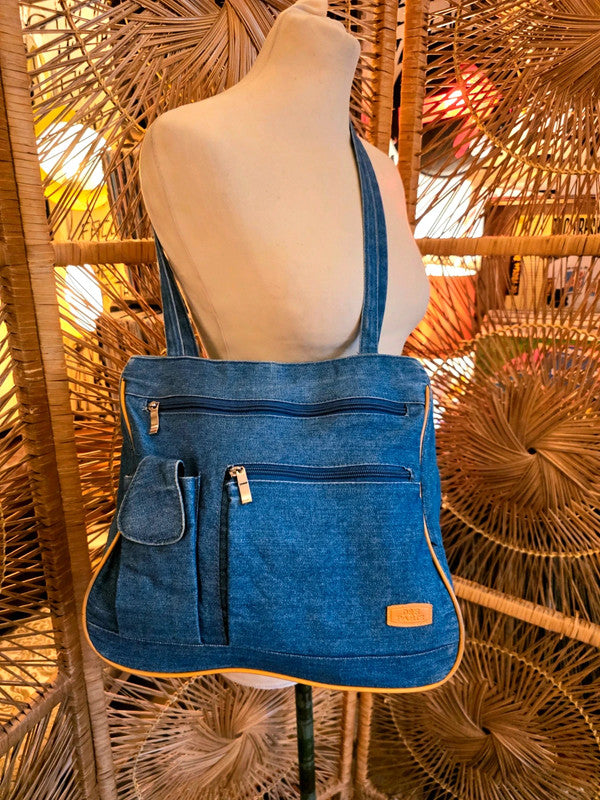 Vintage 90s D&S Paris Denim bag