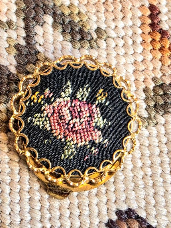 Vintage Tapestry Scarf clip