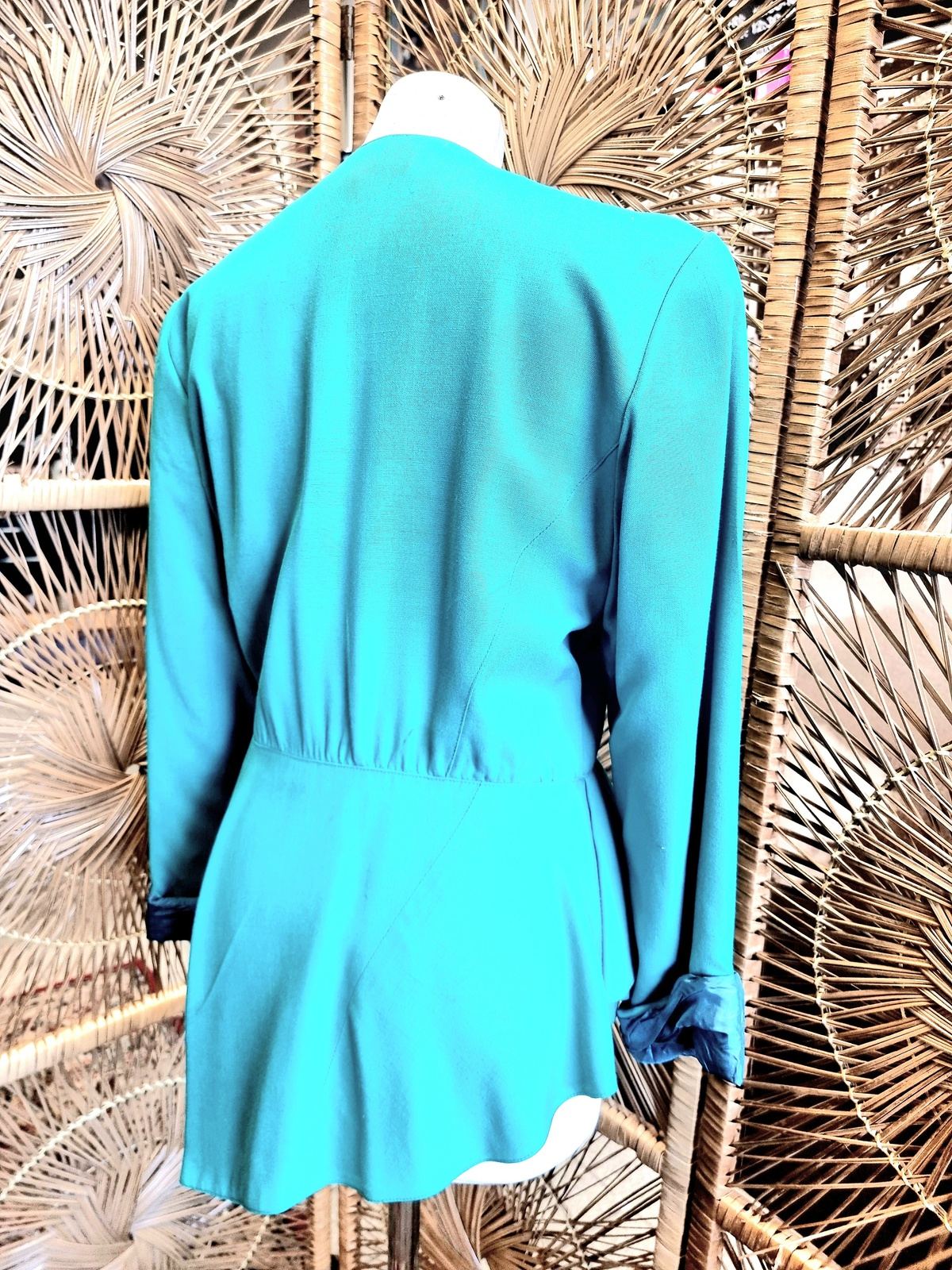 Vintage 1980s J.S. Claire Peplum Top