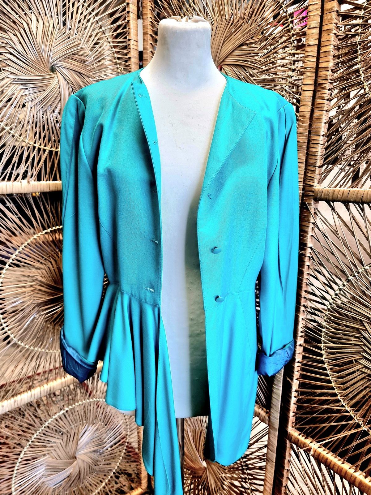 Vintage 1980s J.S. Claire Peplum Top