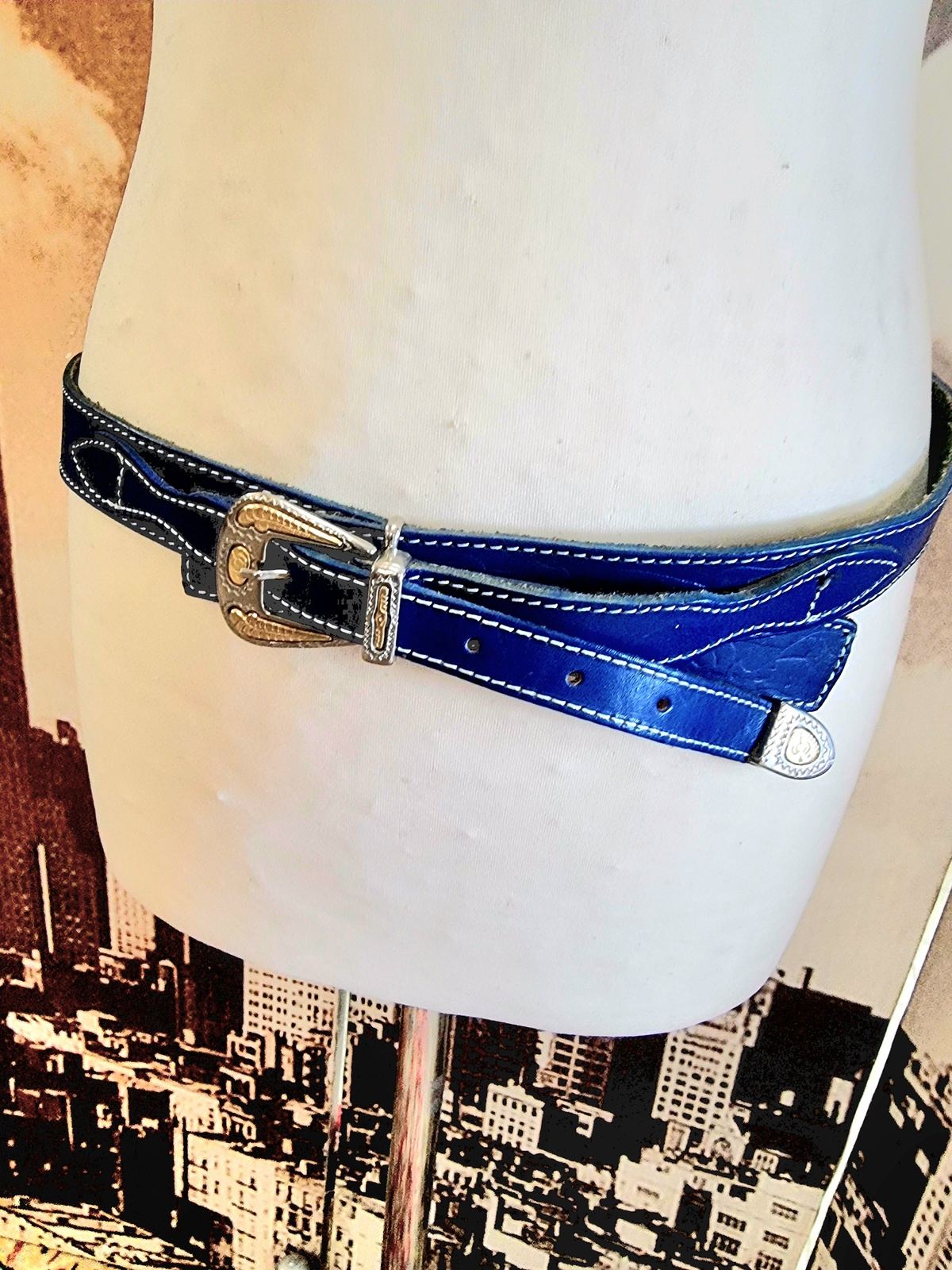 Vintage Brand New 1980s Leather Belt