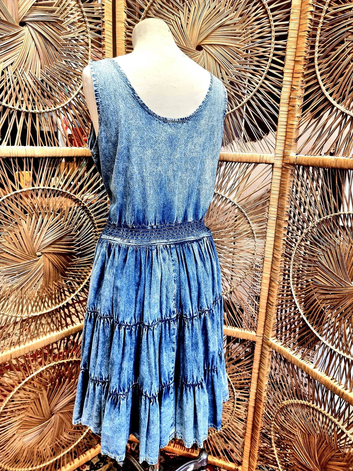 Vintage 1980's Denim Dress