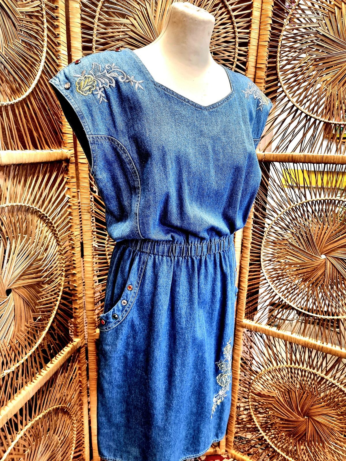 Vintage 1980's Denim Dress