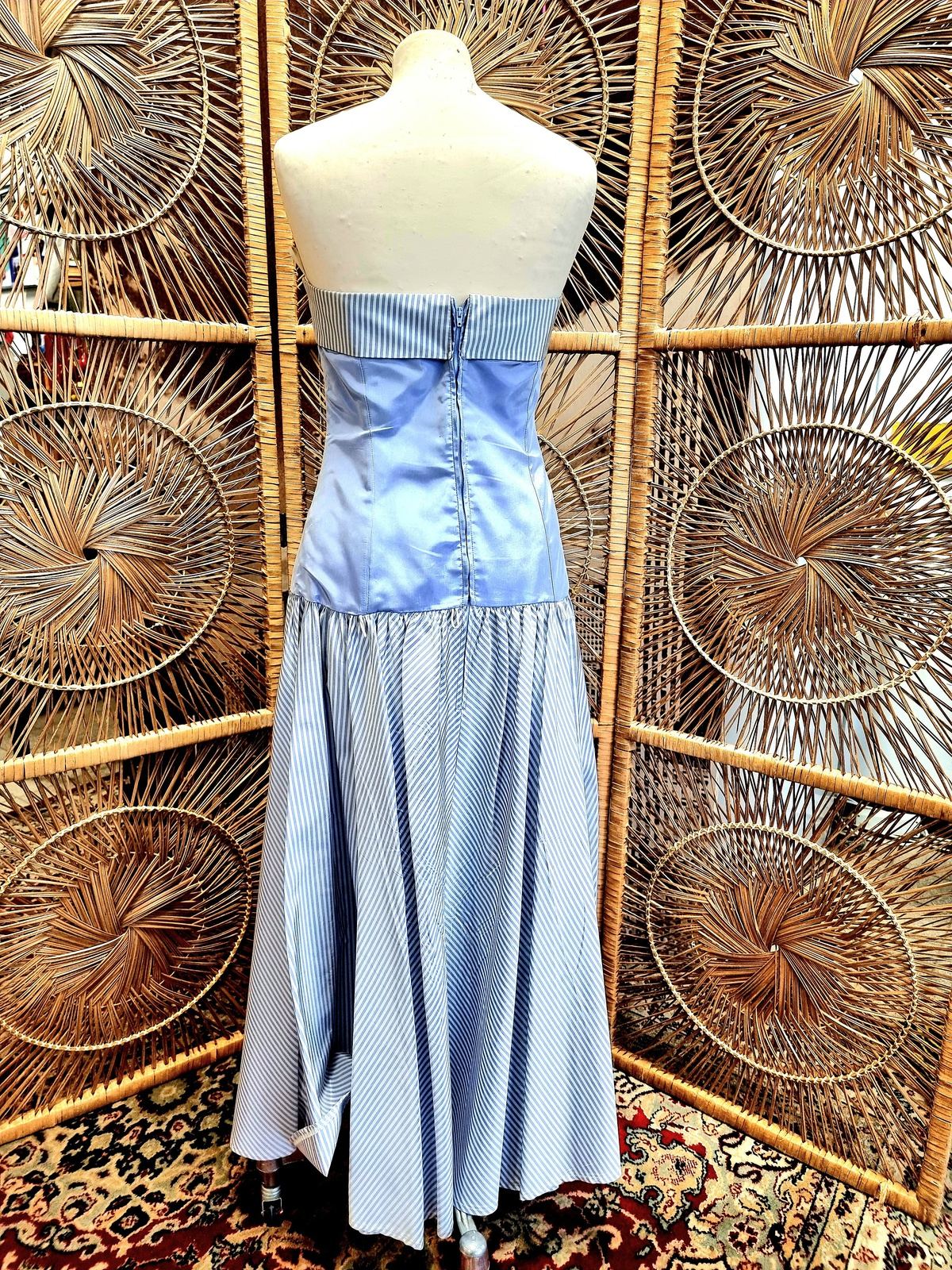 Vintage 1980's Laura Ashley Strapless Dress