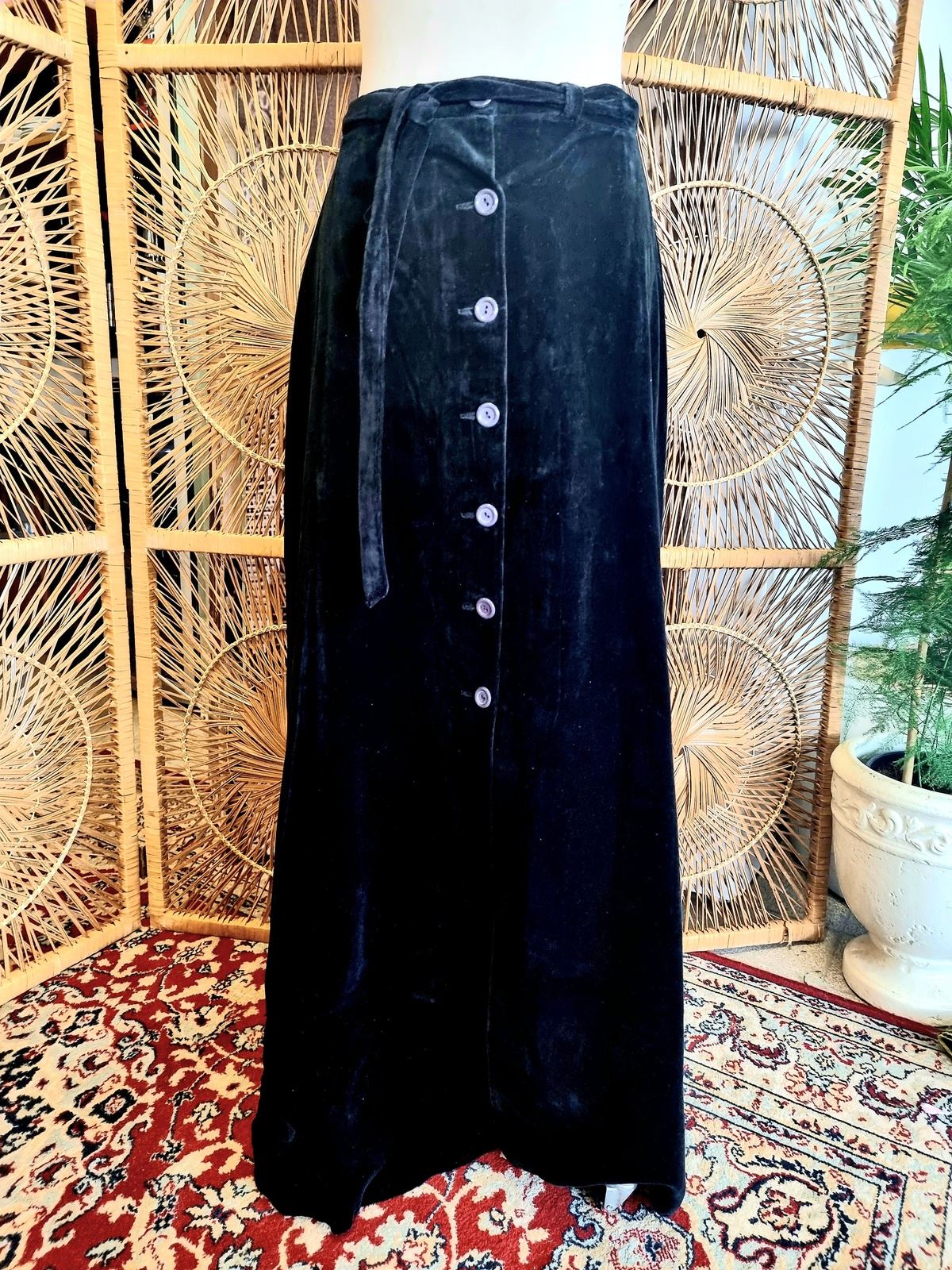 Vintage 80s Paul Jones Fashion Maxi Skirt