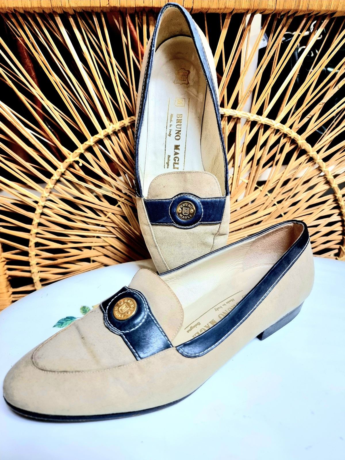 Vintage 80 s Bruno Magli Boat Shoes