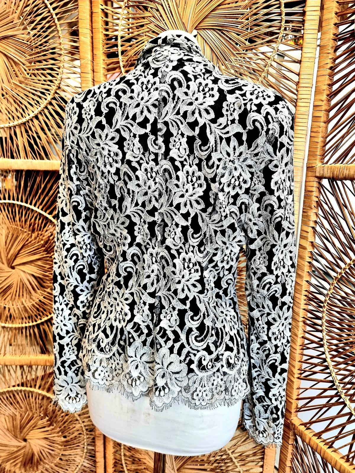 Vintage 80's Orna Farho Paris Lace Jacket