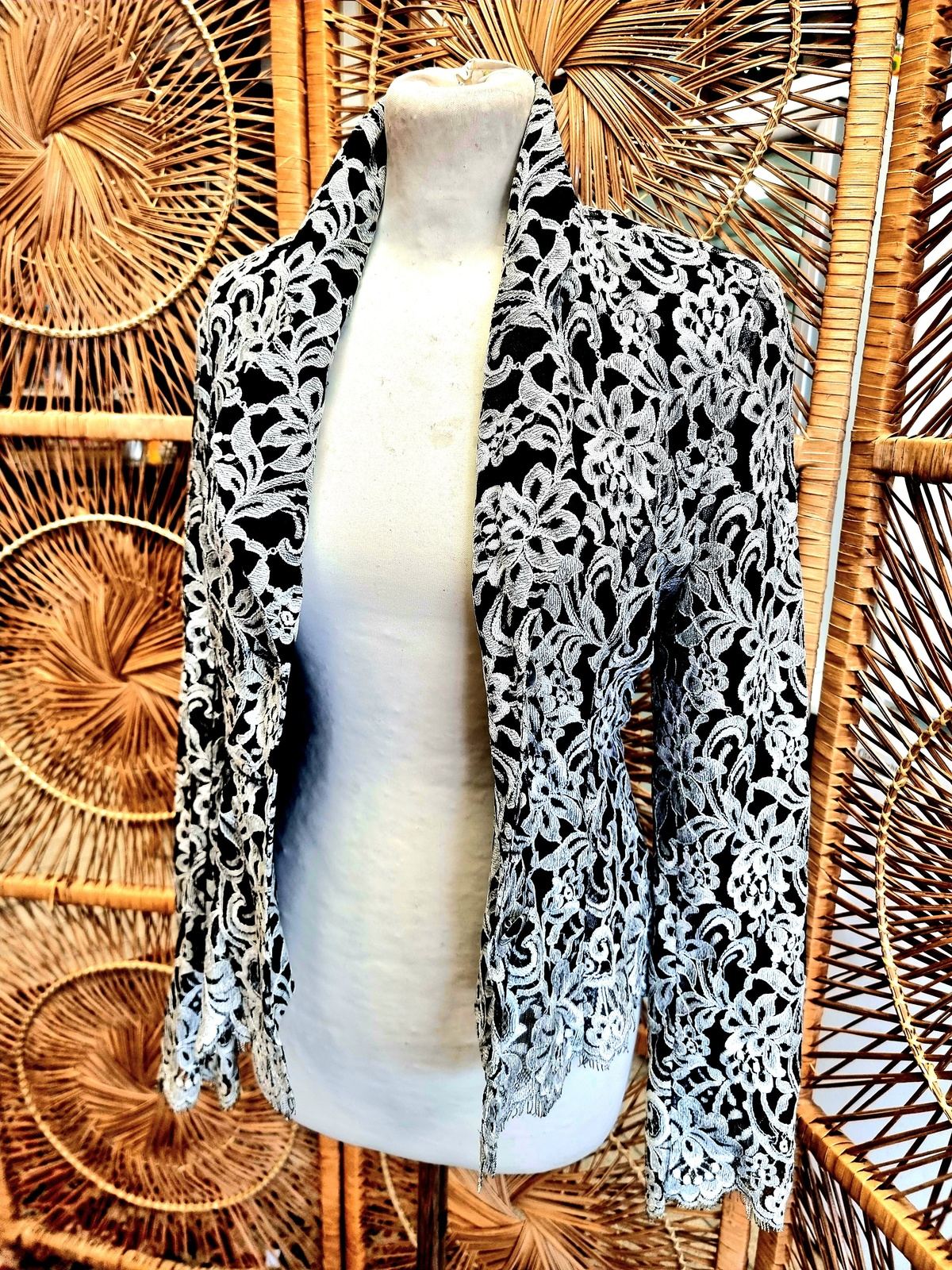 Vintage 80's Orna Farho Paris Lace Jacket