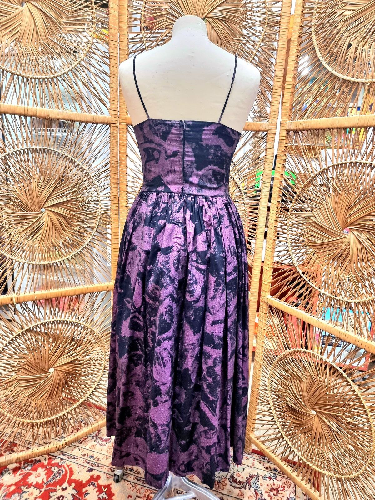 Vintage 80's Gliter Full Skirt Dress