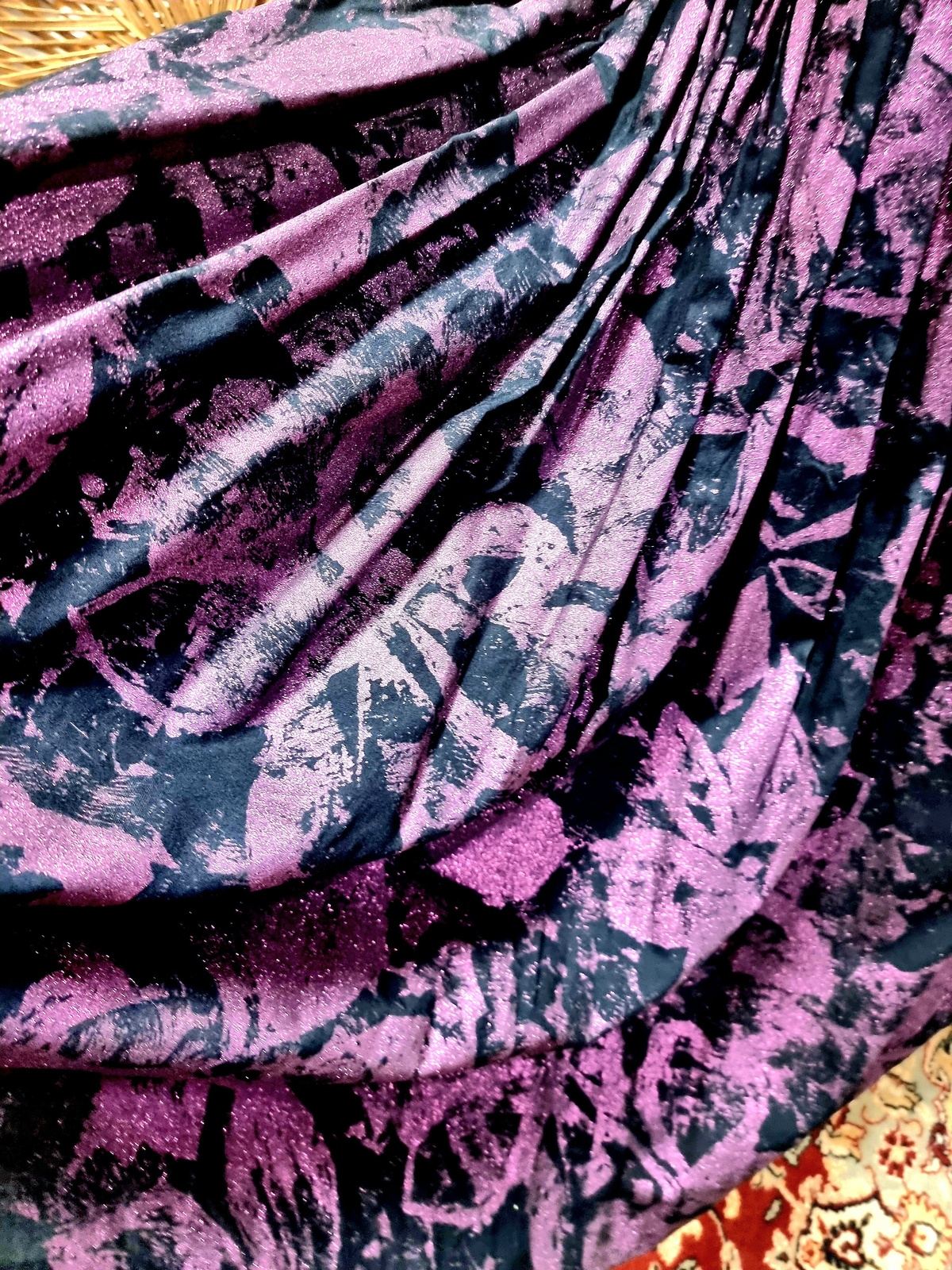 Vintage 80's Gliter Full Skirt Dress