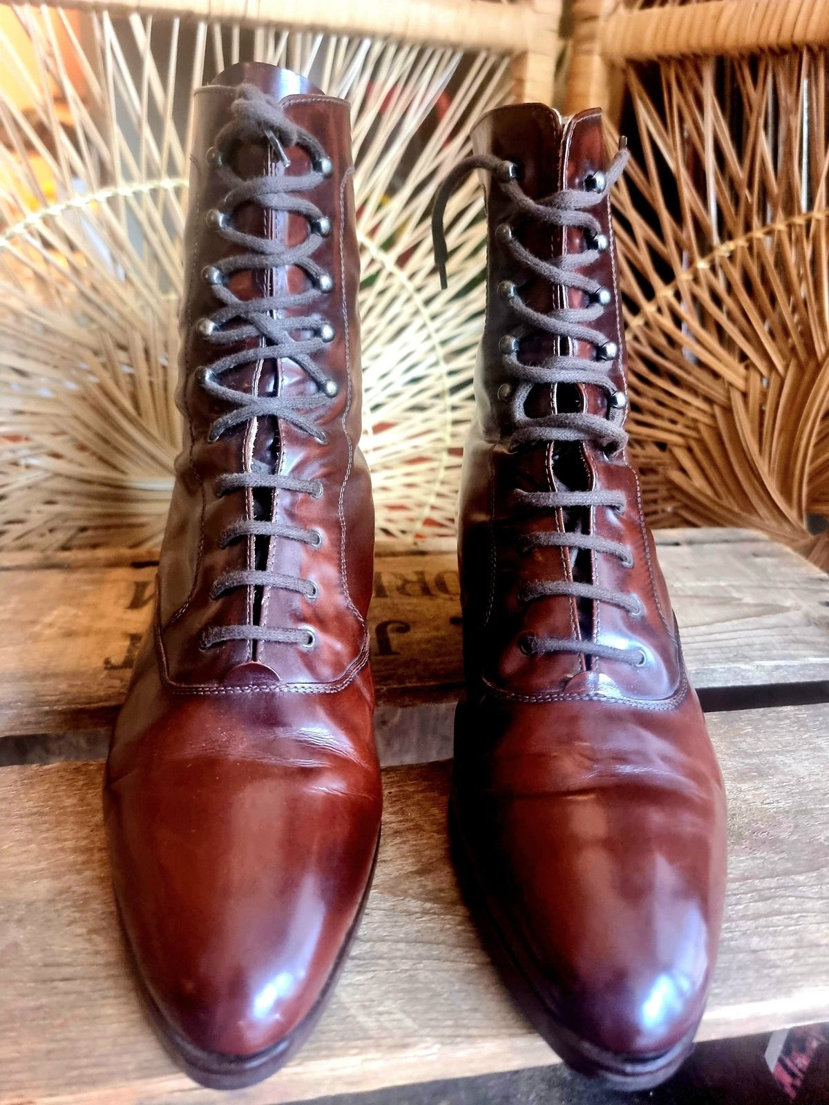 Designer Vintage 80s Ankle Boots