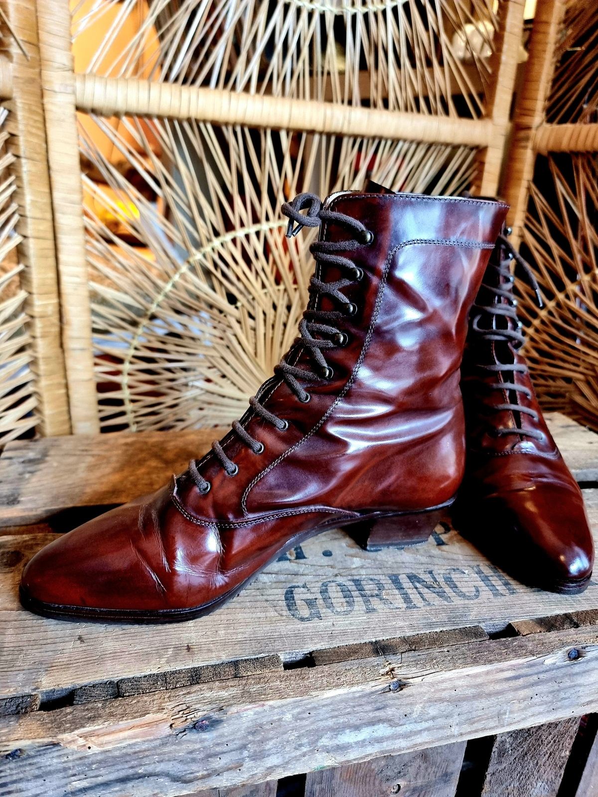 Designer Vintage 80s Ankle Boots