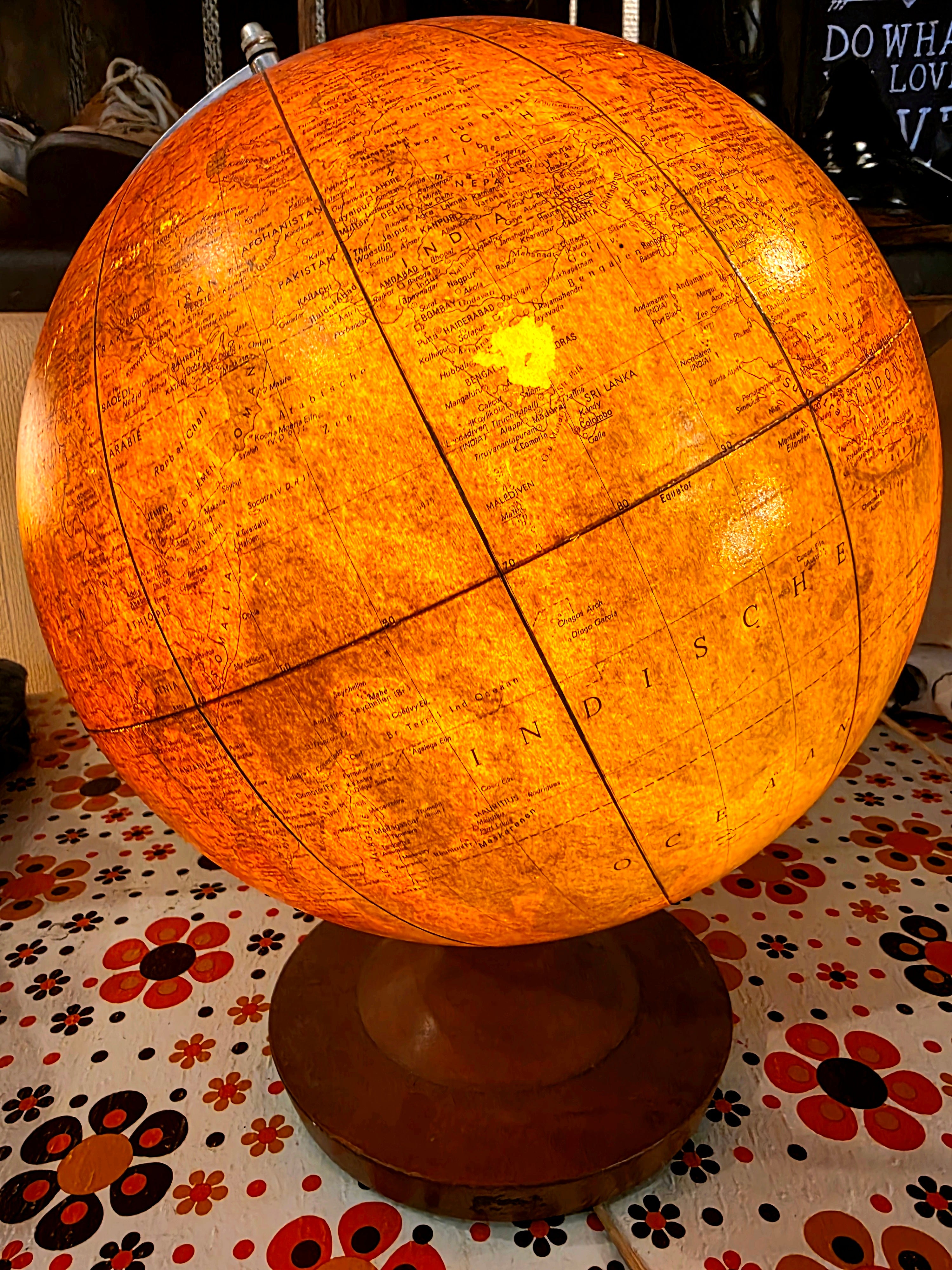 Mid-Century Light Globe by Paul Rathräth staatkundige , 1950s