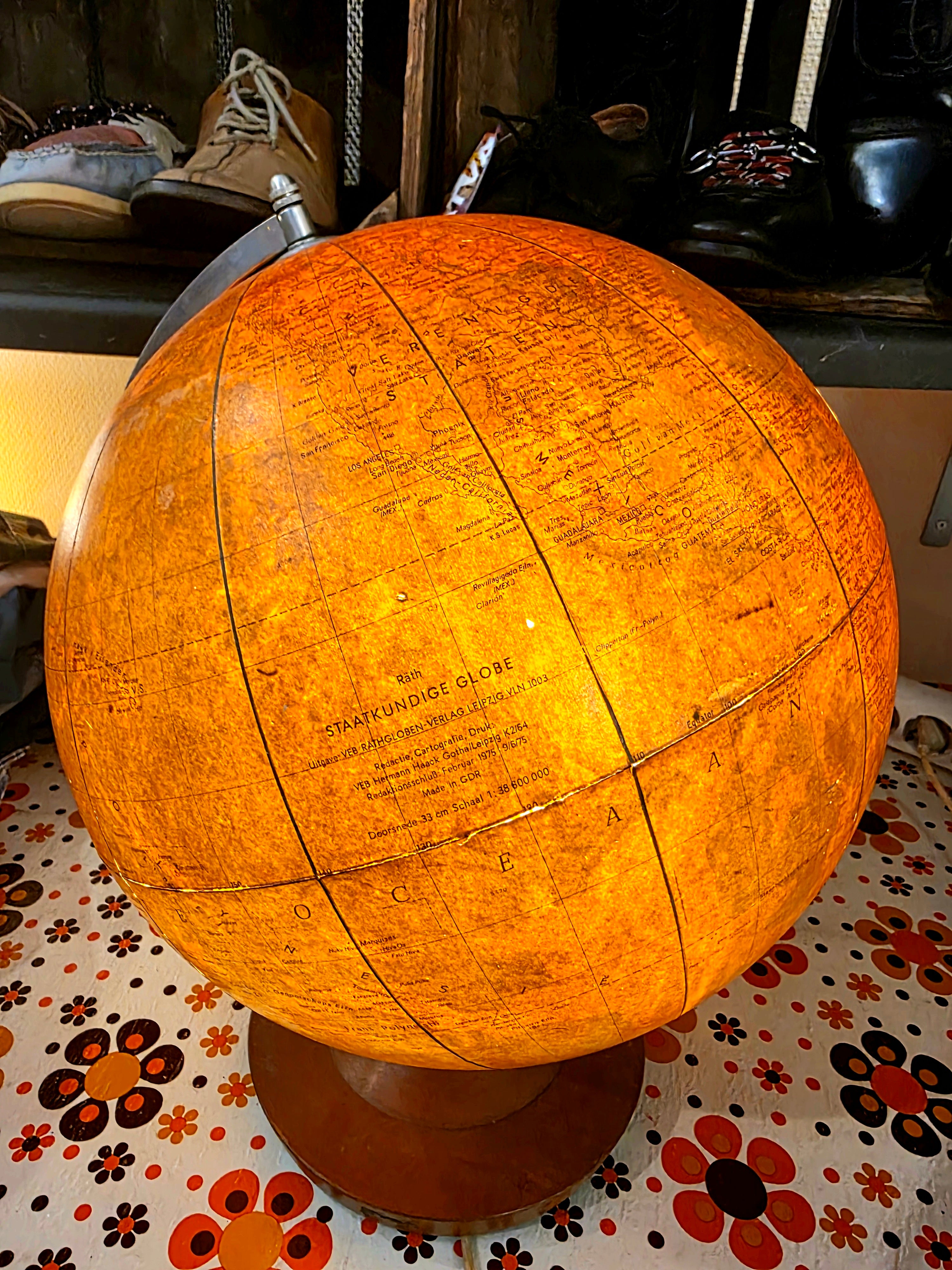 Mid-Century Light Globe by Paul Rathräth staatkundige , 1950s