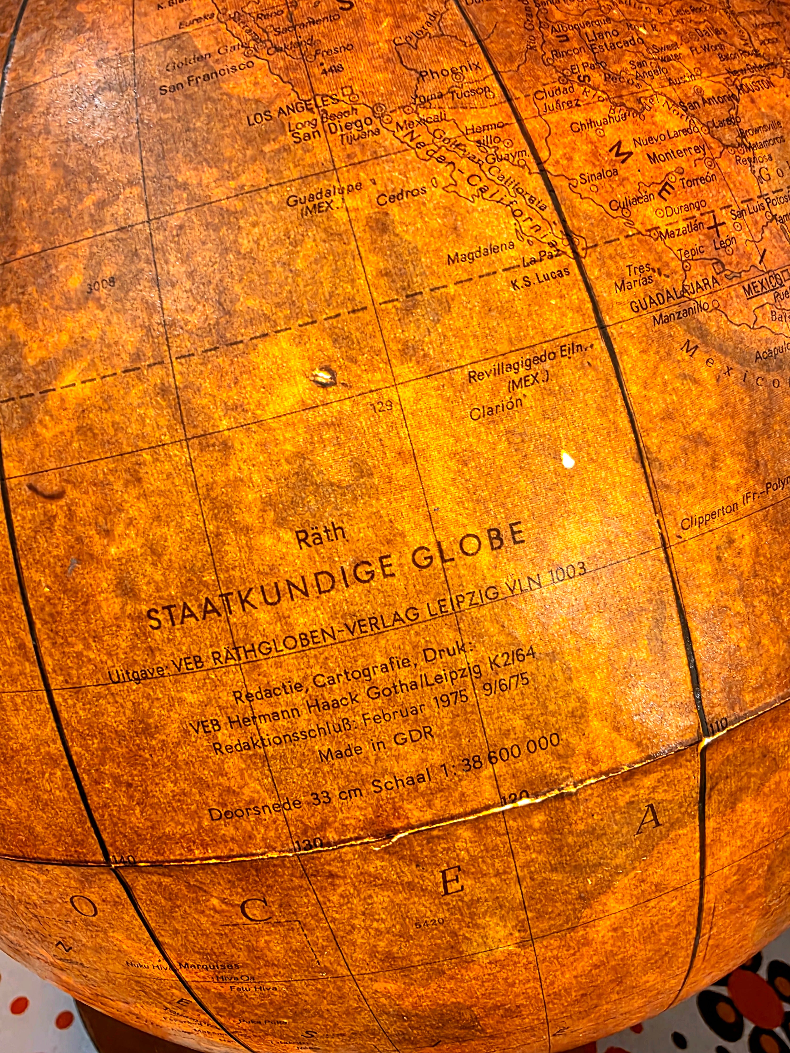 Mid-Century Light Globe by Paul Rathräth staatkundige , 1950s
