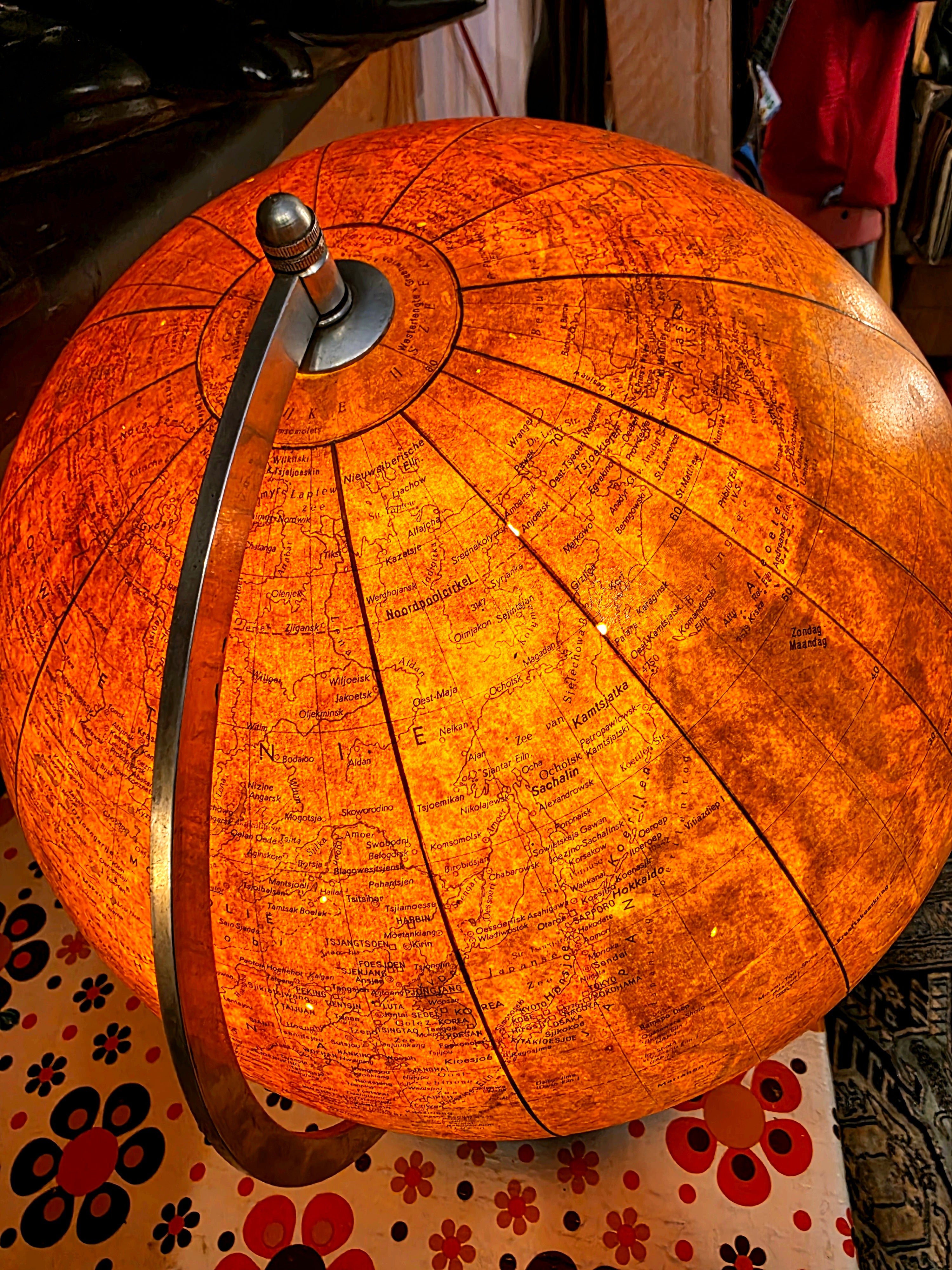 Mid-Century Light Globe by Paul Rathräth staatkundige , 1950s
