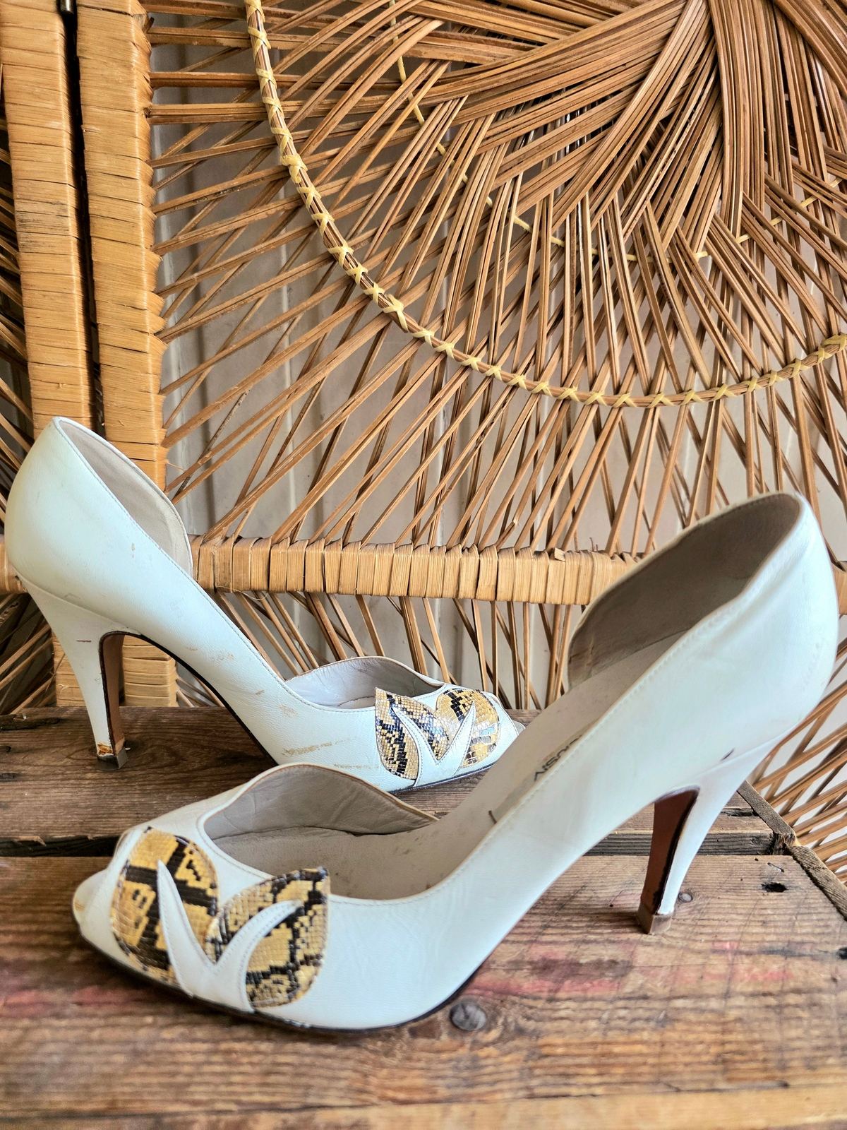 Vintage 70s / 80s Fredeico's exclusiv Peep Toe Shoes