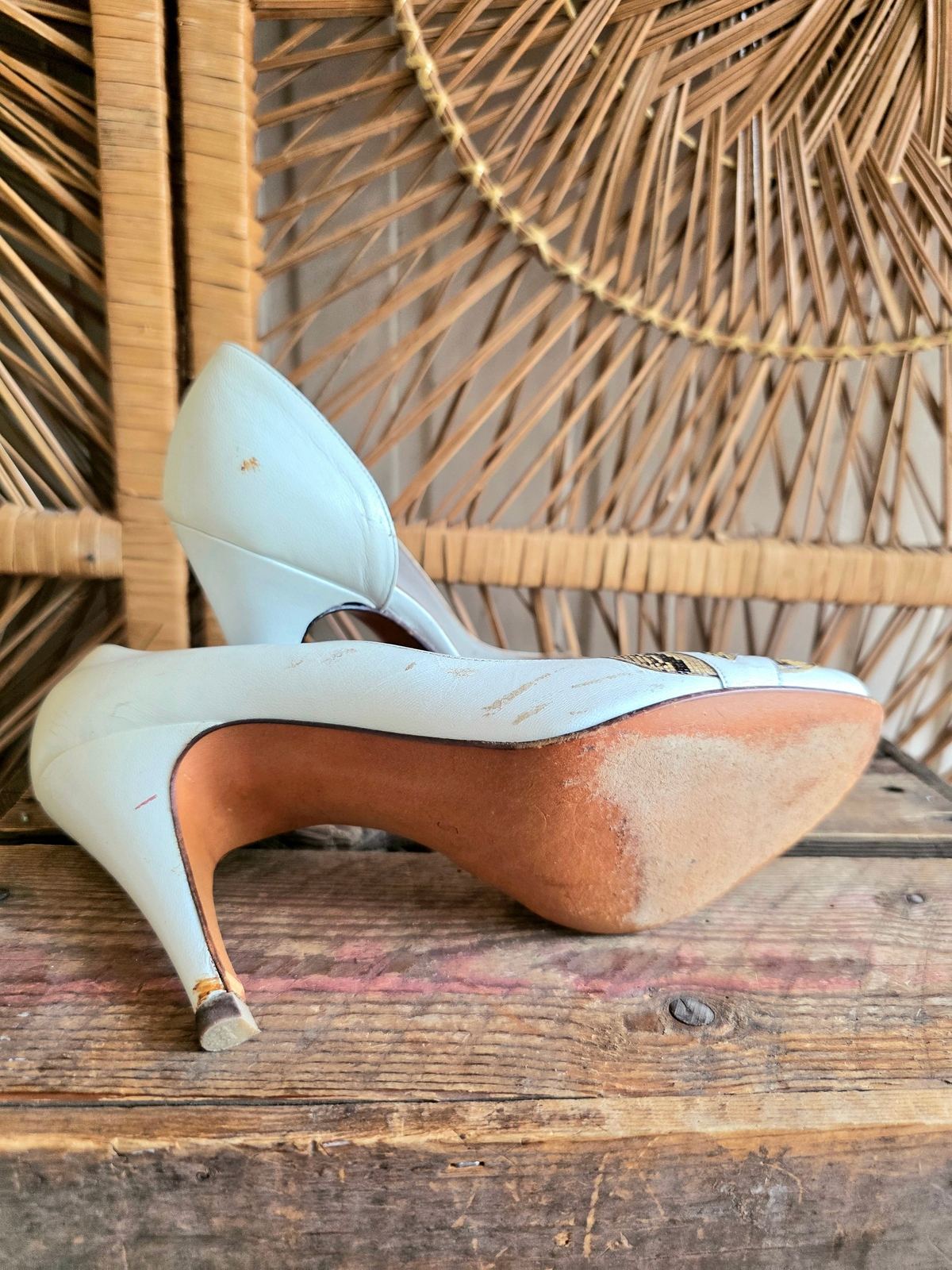 Vintage 70s / 80s Fredeico's exclusiv Peep Toe Shoes