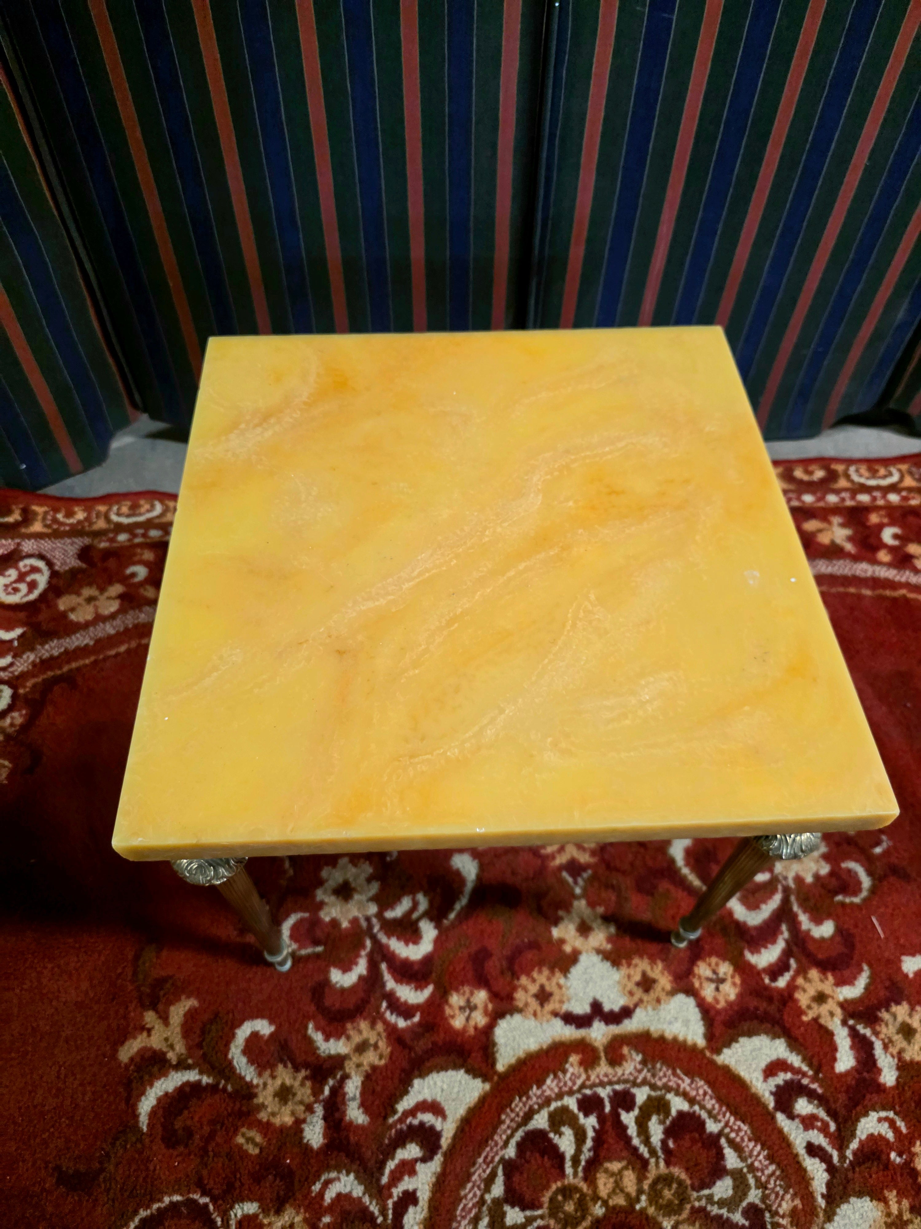 Set of 3 Vintage 1950s Marble Top Nesting Tables