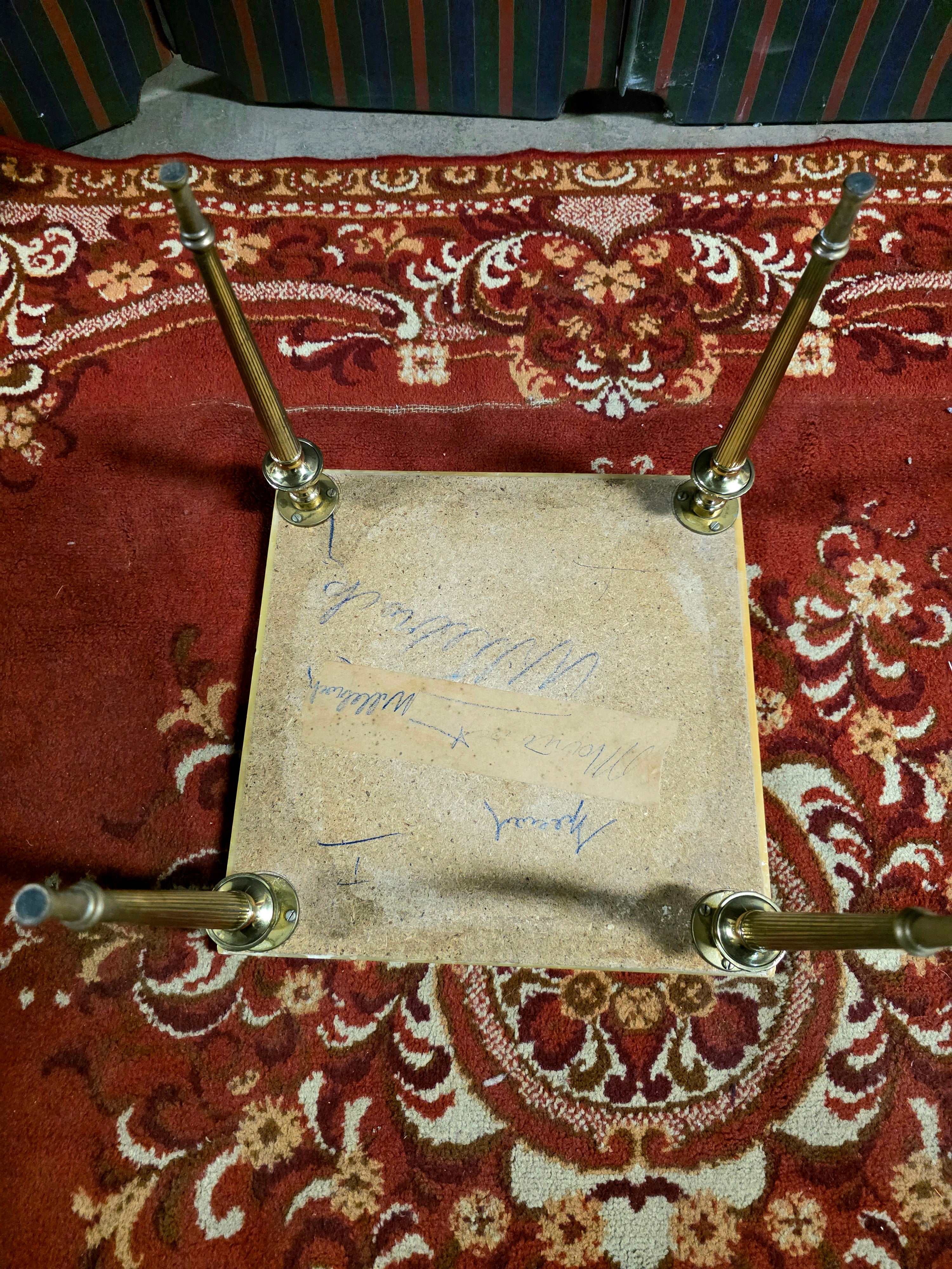 Set of 3 Vintage 1950s Marble Top Nesting Tables