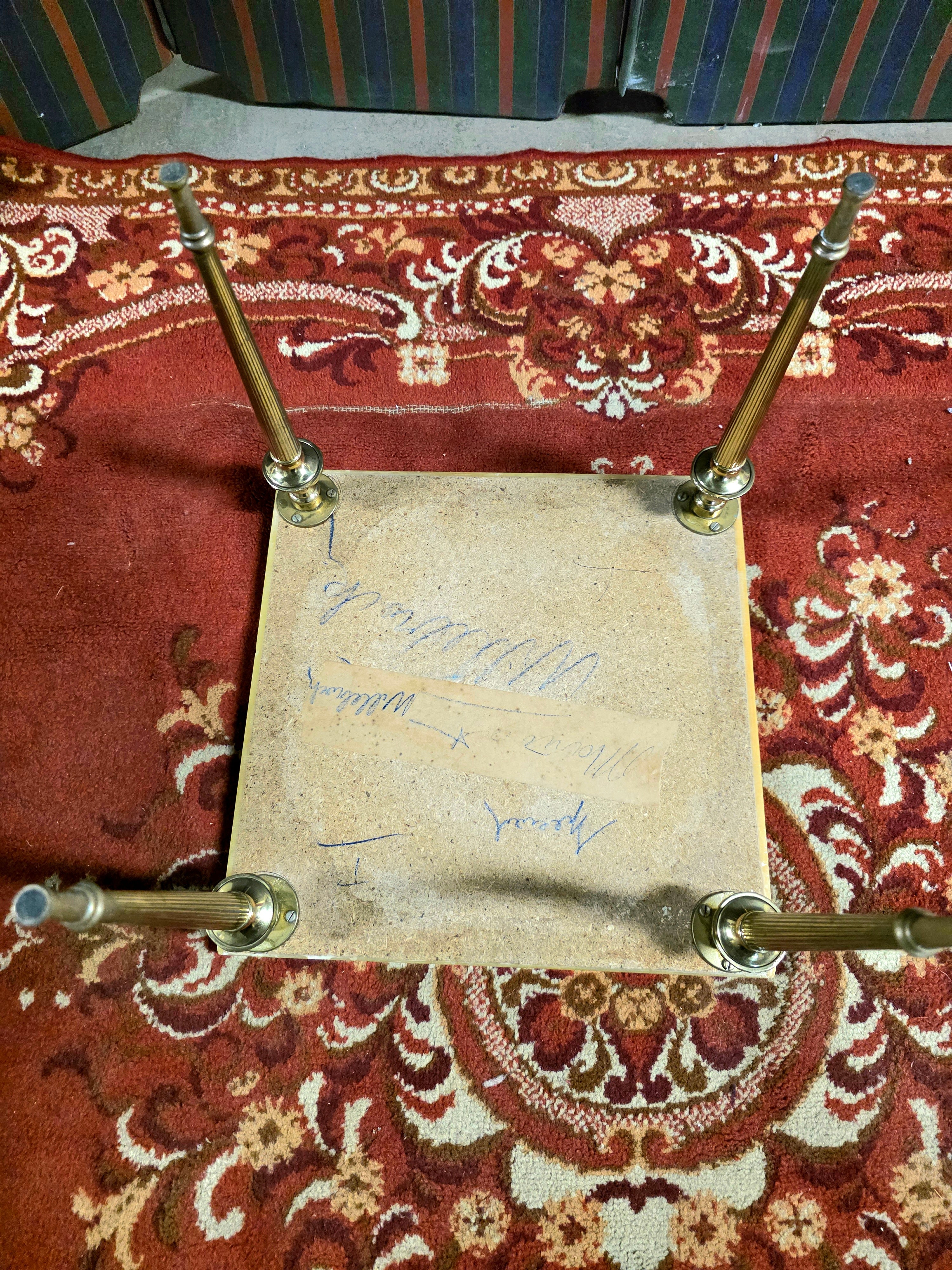 Set of 3 Vintage 1950s Marble Top Nesting Tables