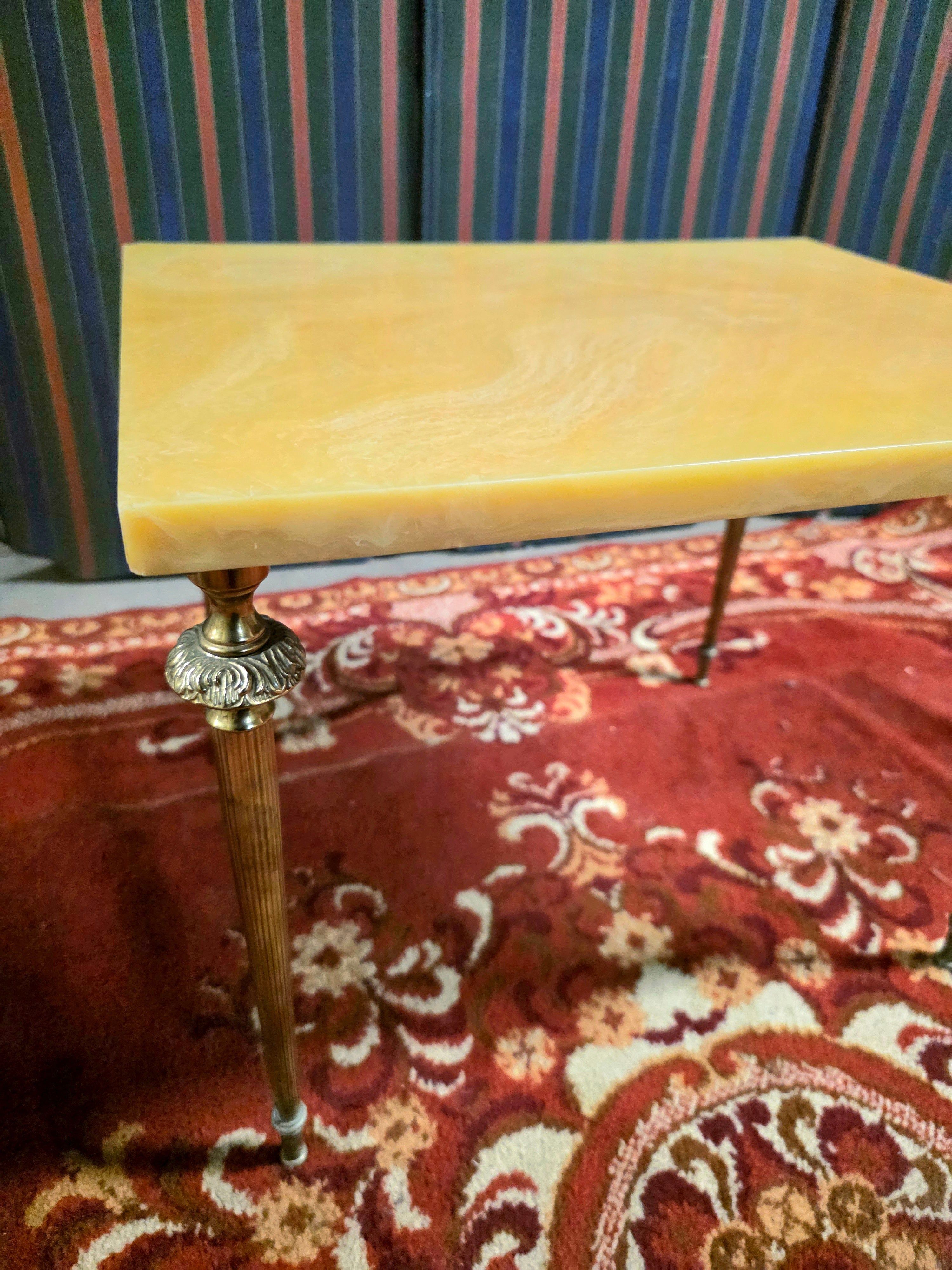 Set of 3 Vintage 1950s Marble Top Nesting Tables