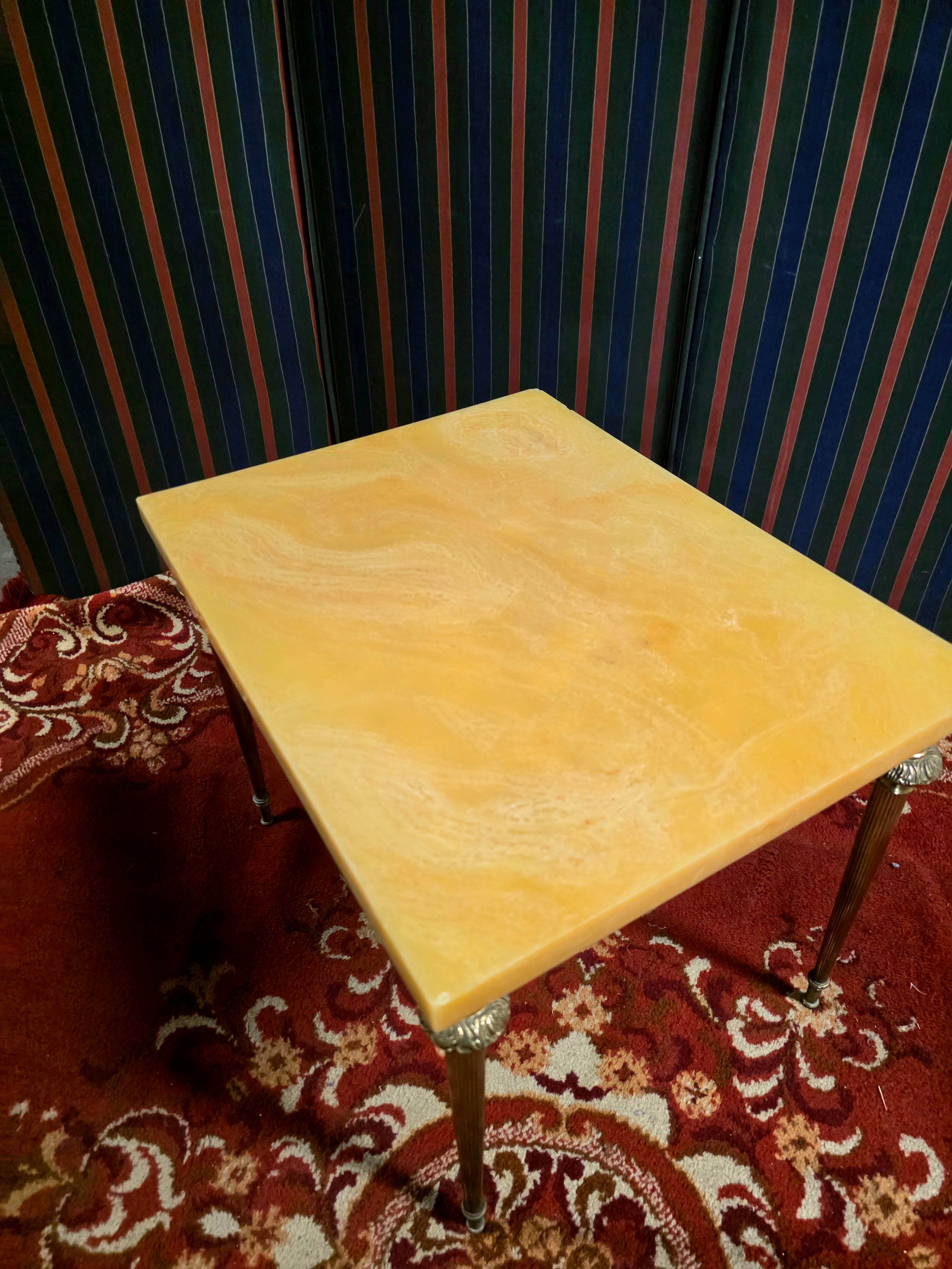 Set of 3 Vintage 1950s Marble Top Nesting Tables