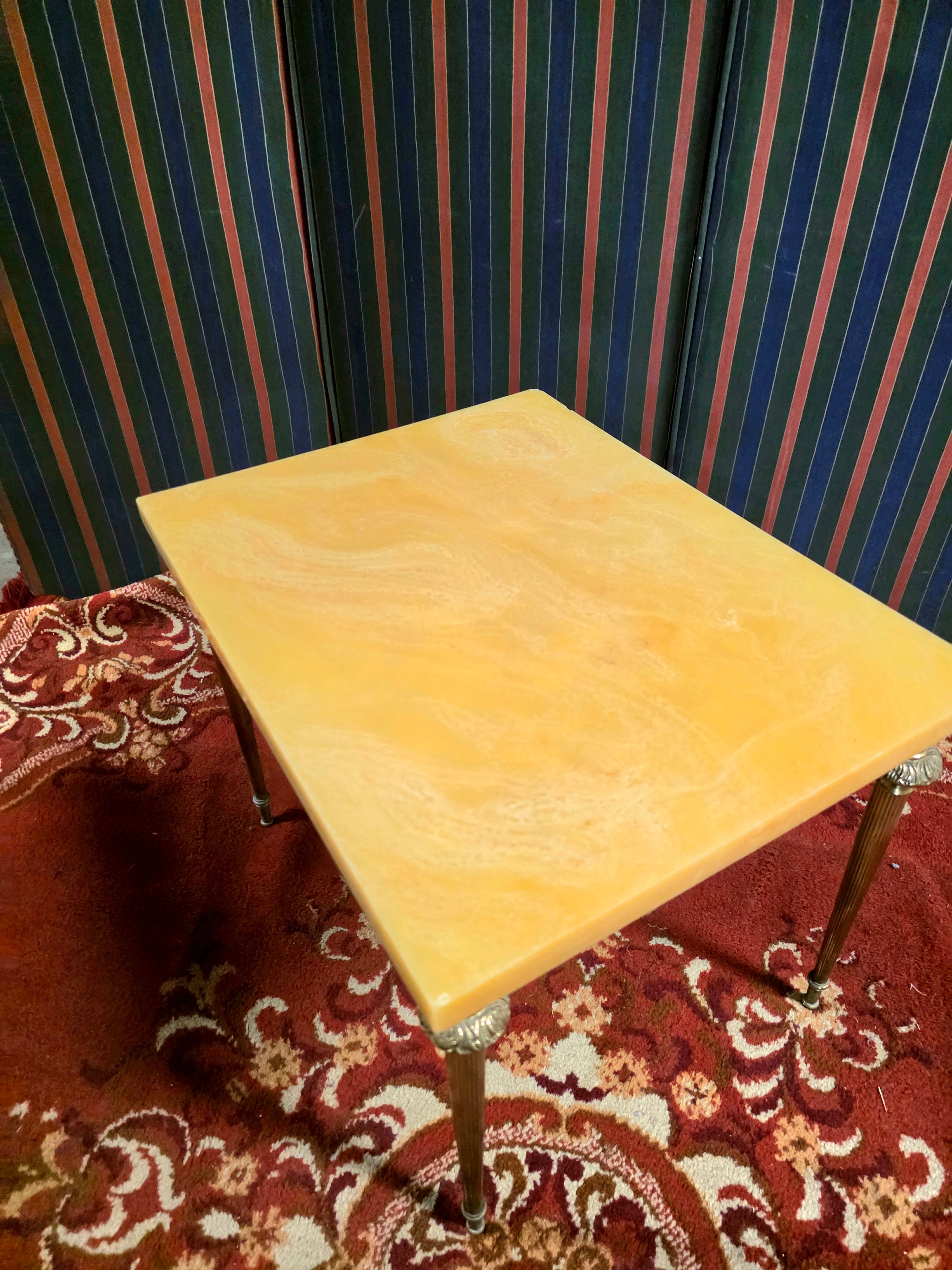 Set of 3 Vintage 1950s Marble Top Nesting Tables
