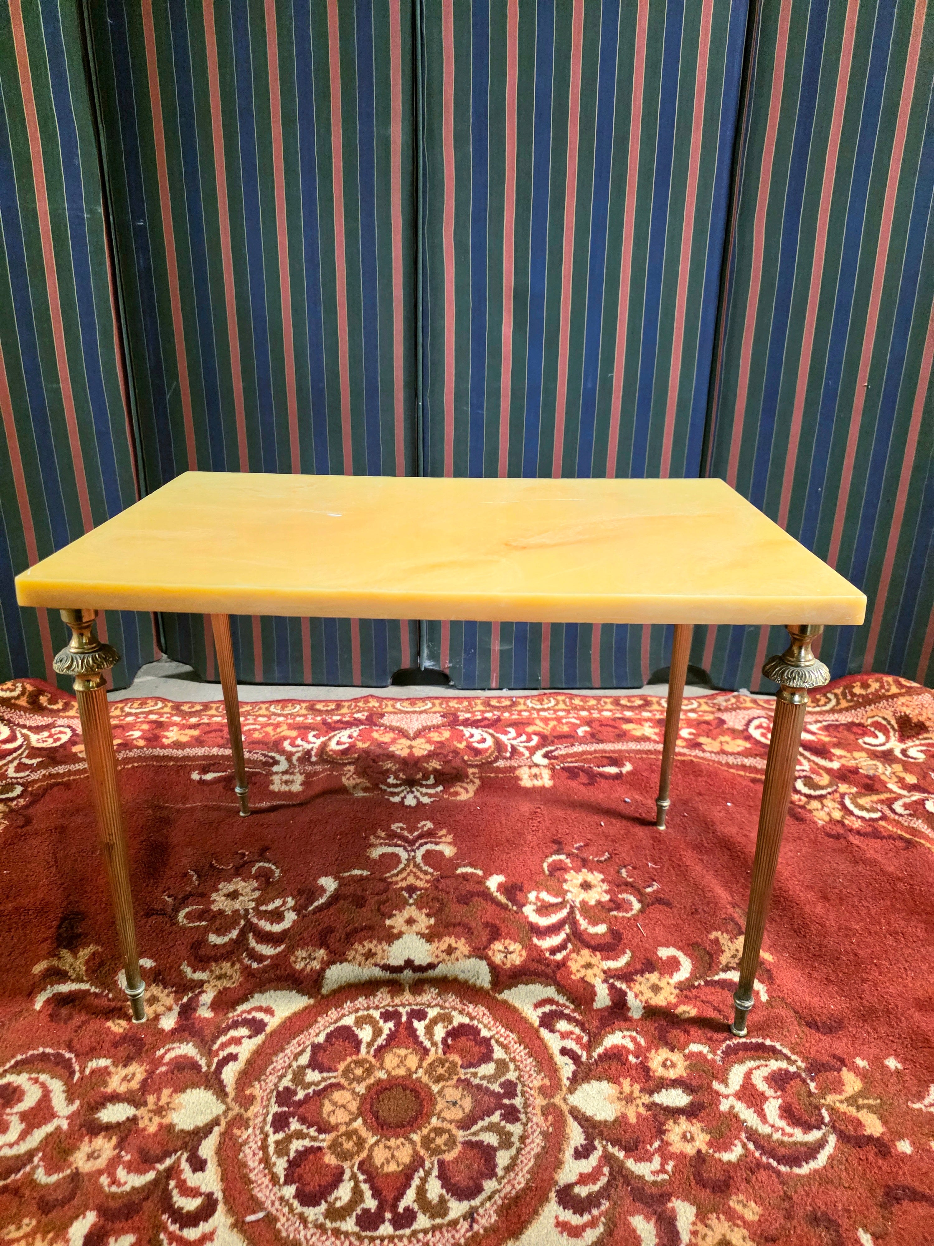 Set of 3 Vintage 1950s Marble Top Nesting Tables