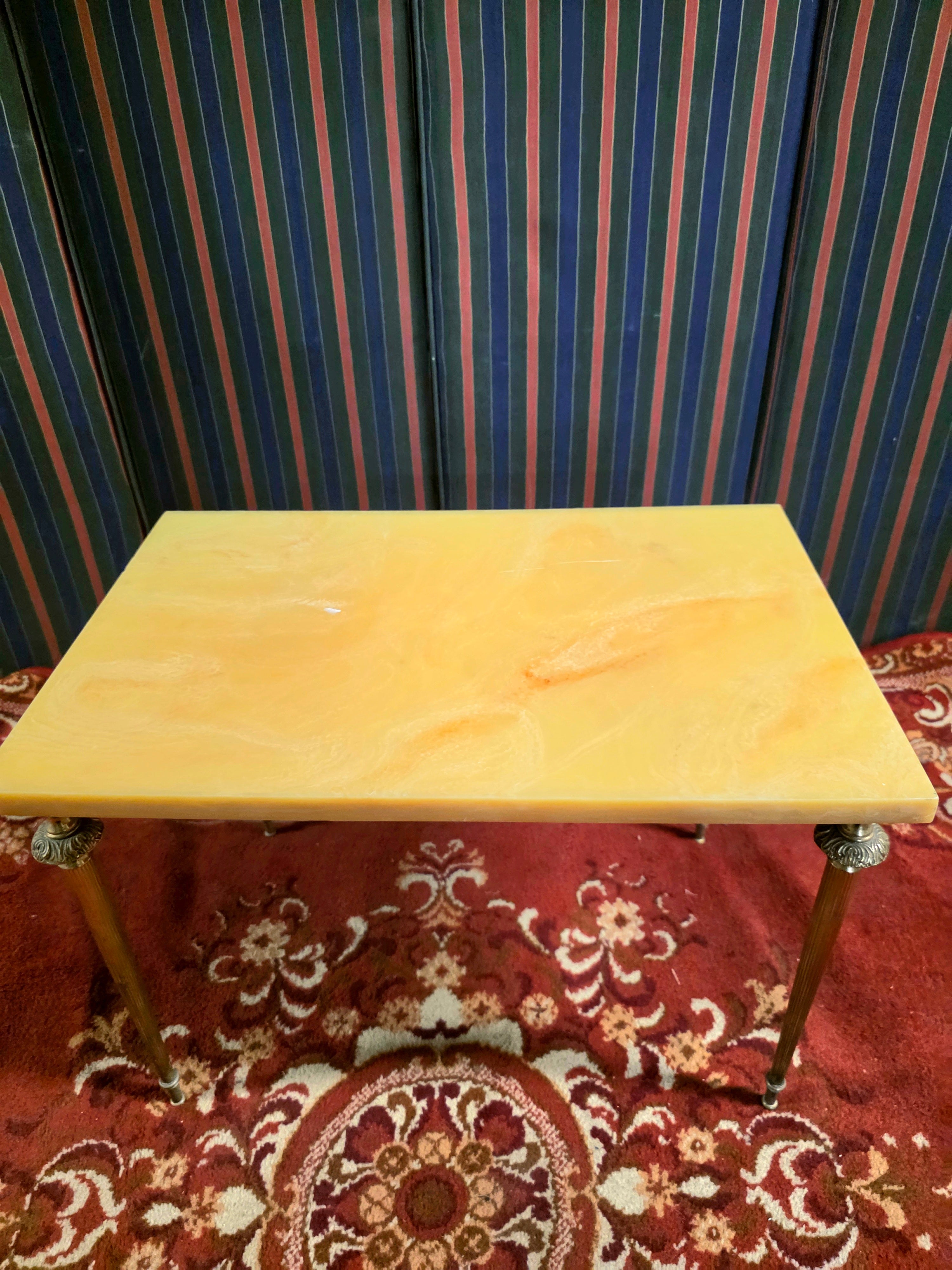 Set of 3 Vintage 1950s Marble Top Nesting Tables