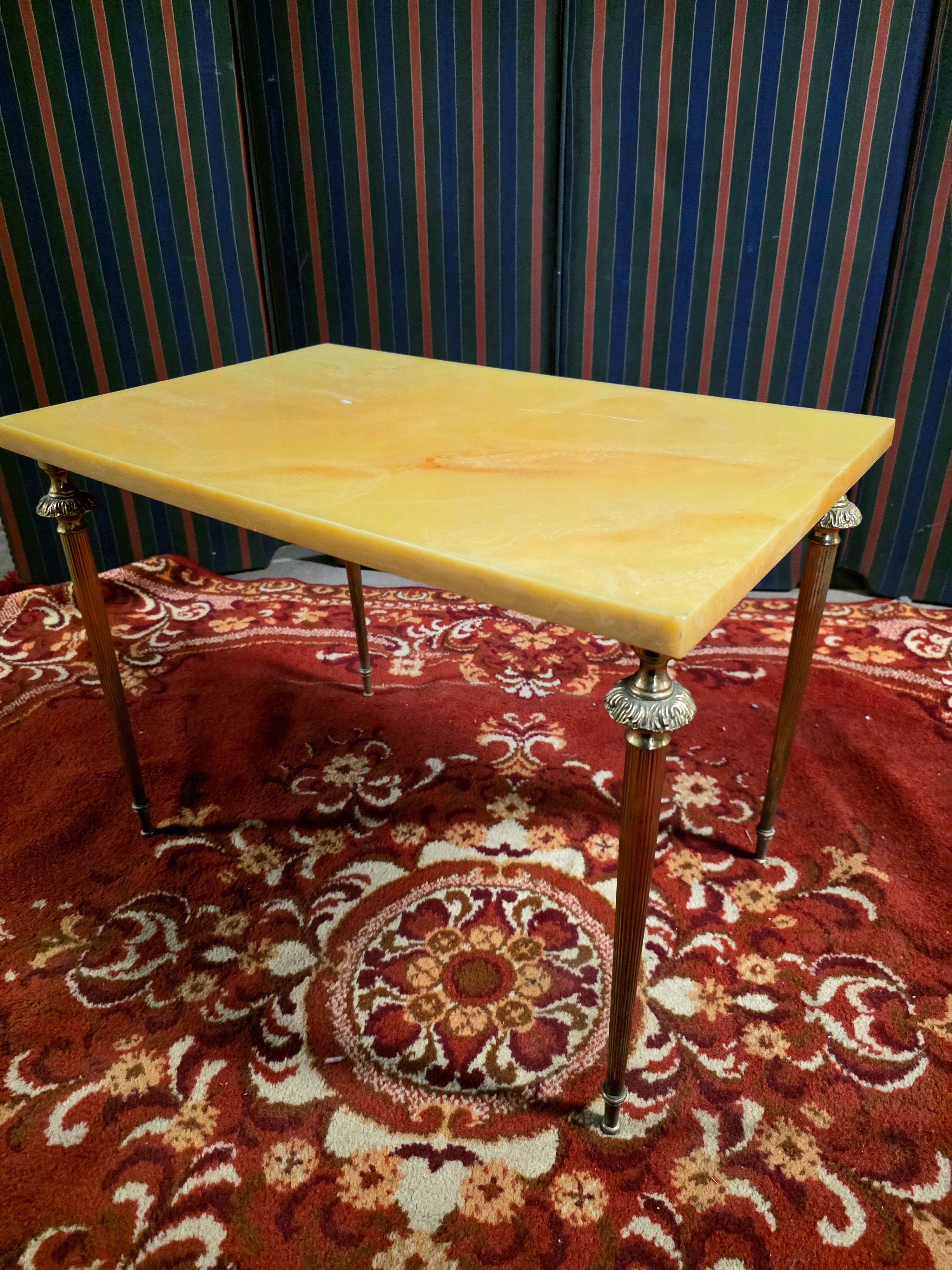 Set of 3 Vintage 1950s Marble Top Nesting Tables