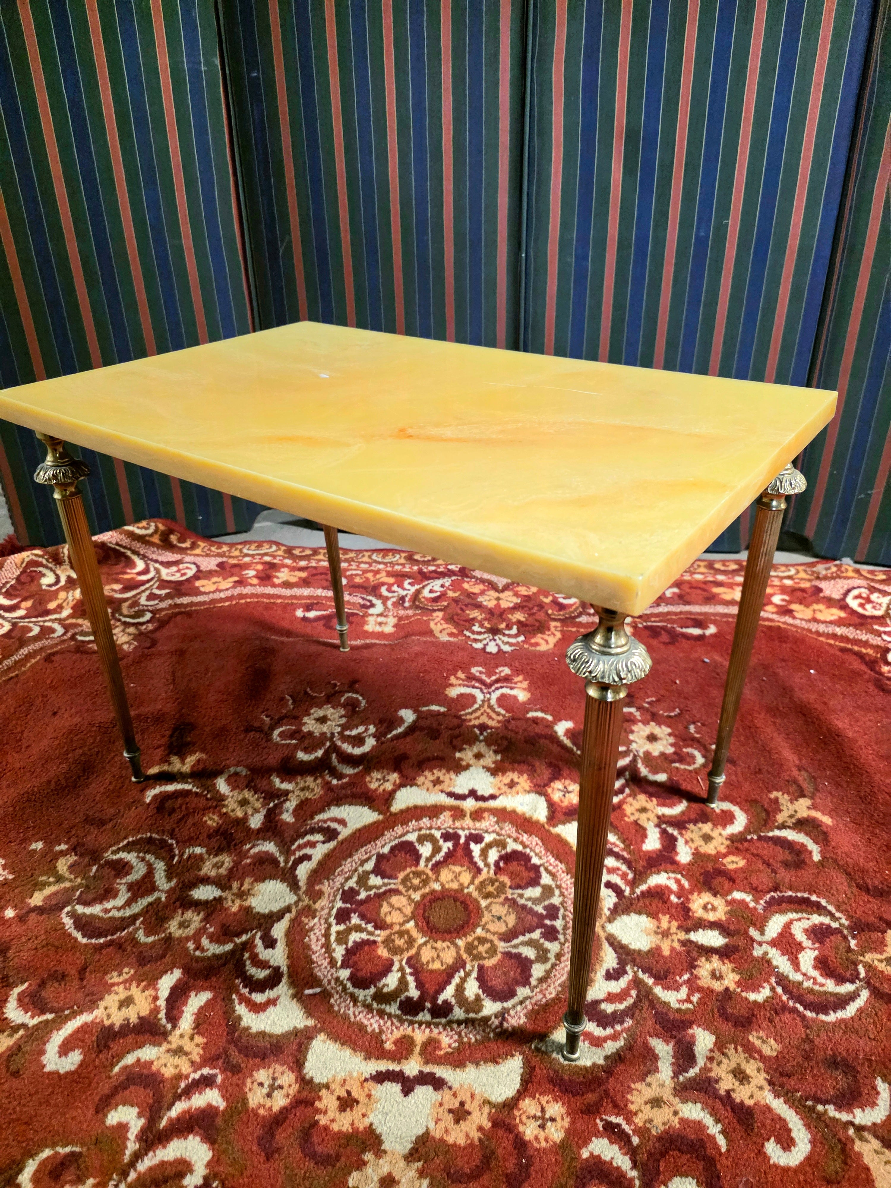 Set of 3 Vintage 1950s Marble Top Nesting Tables
