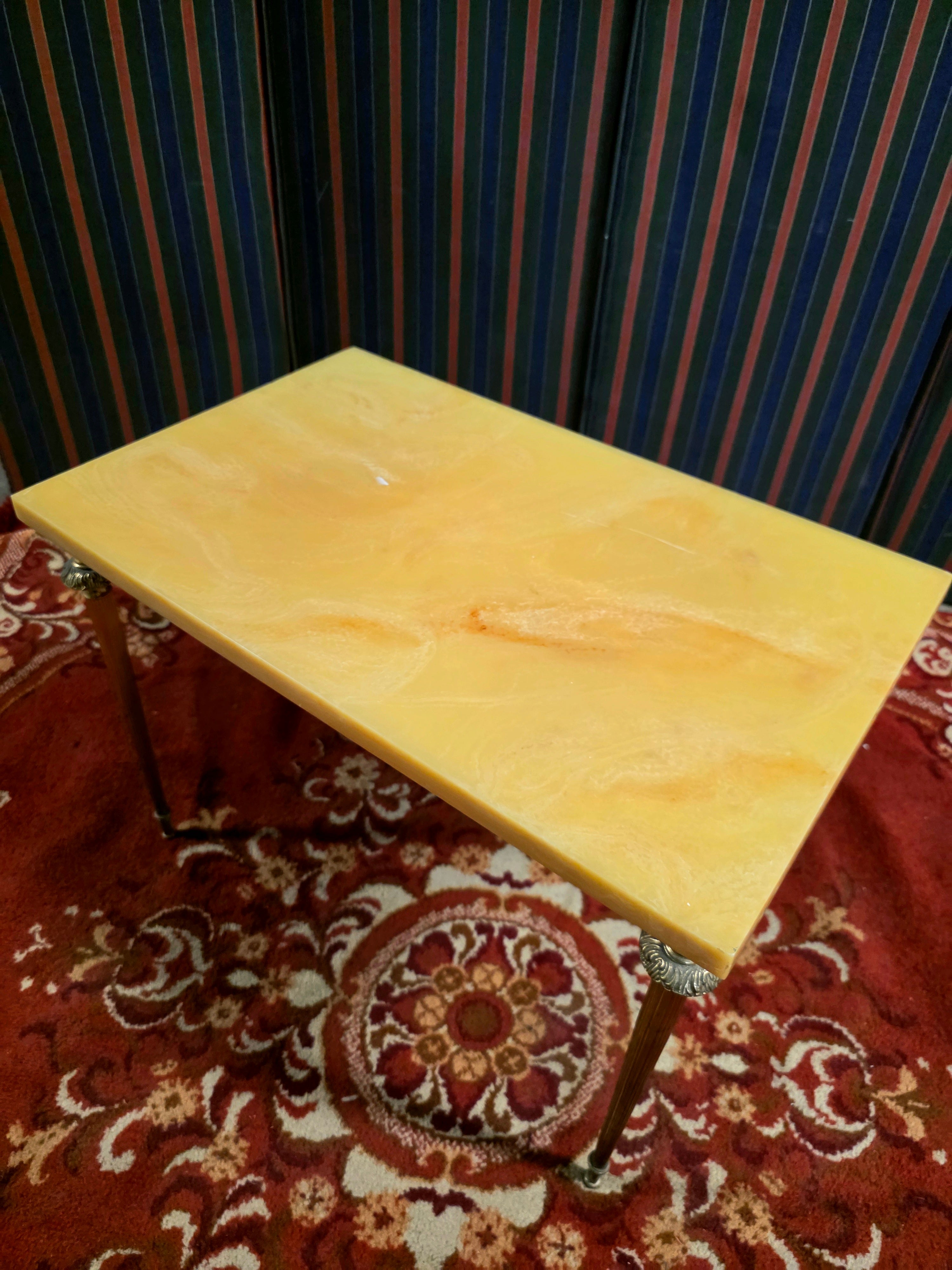 Set of 3 Vintage 1950s Marble Top Nesting Tables