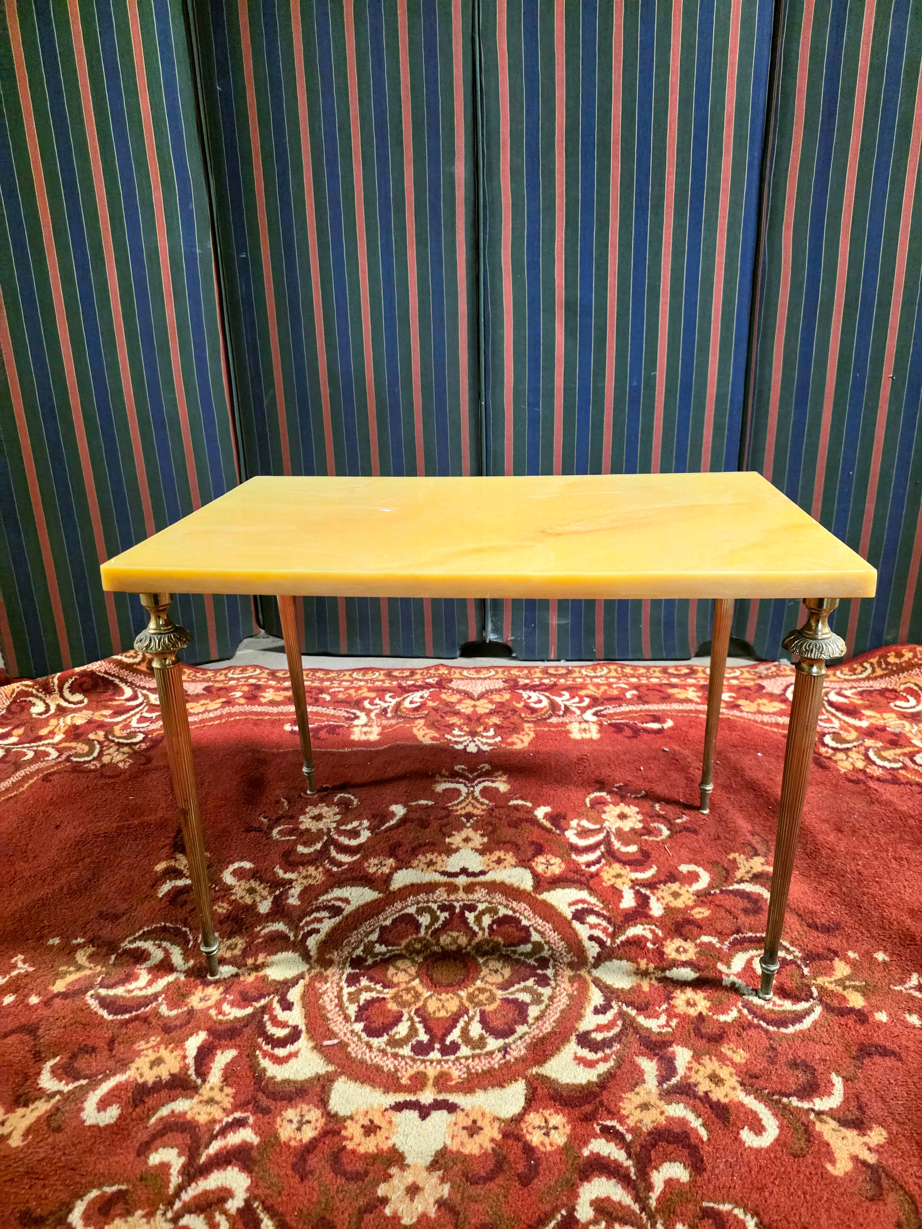 Set of 3 Vintage 1950s Marble Top Nesting Tables