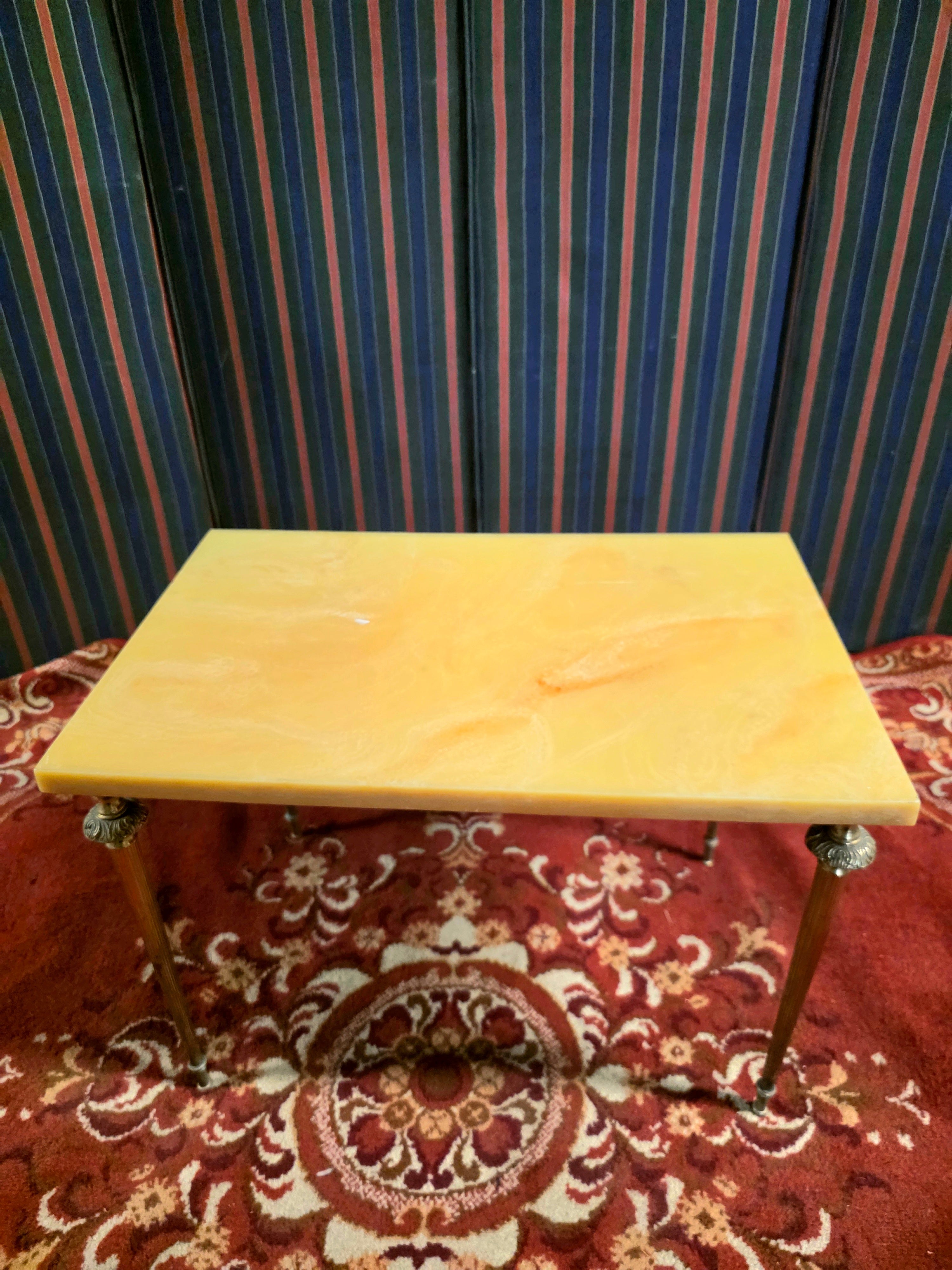 Set of 3 Vintage 1950s Marble Top Nesting Tables