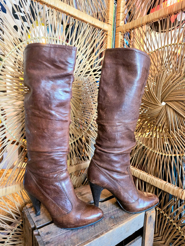 YatvaVintage: YV6196: Designer Janet & Janet Leather Boots