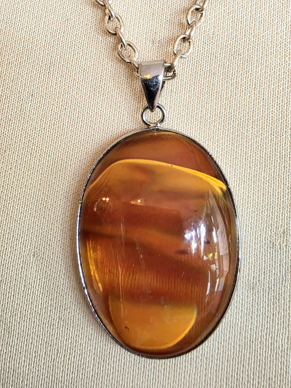 Vintage Gemstone Pendant Necklace