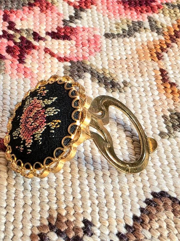 Vintage Tapestry Scarf clip