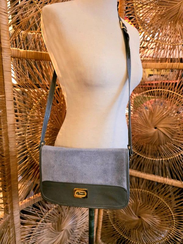 Vintage 80s Leather Shoulder Bag