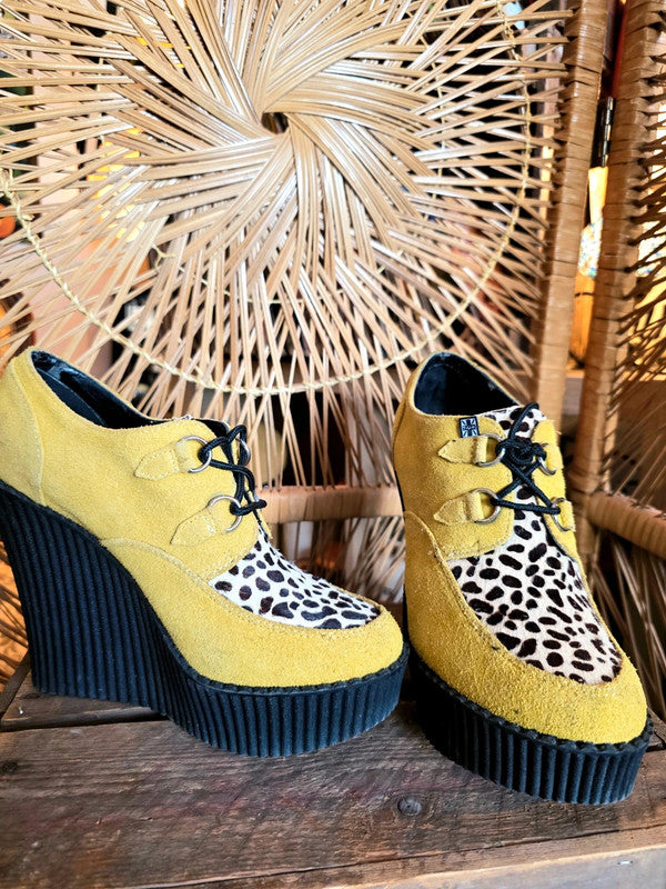 Vintage 90s T.U.K. Creeper Platform Wedge Shoes