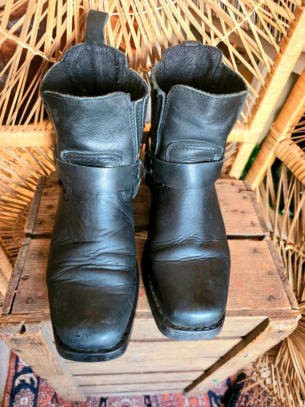 Vintage 80s / 90s Western Biker boots