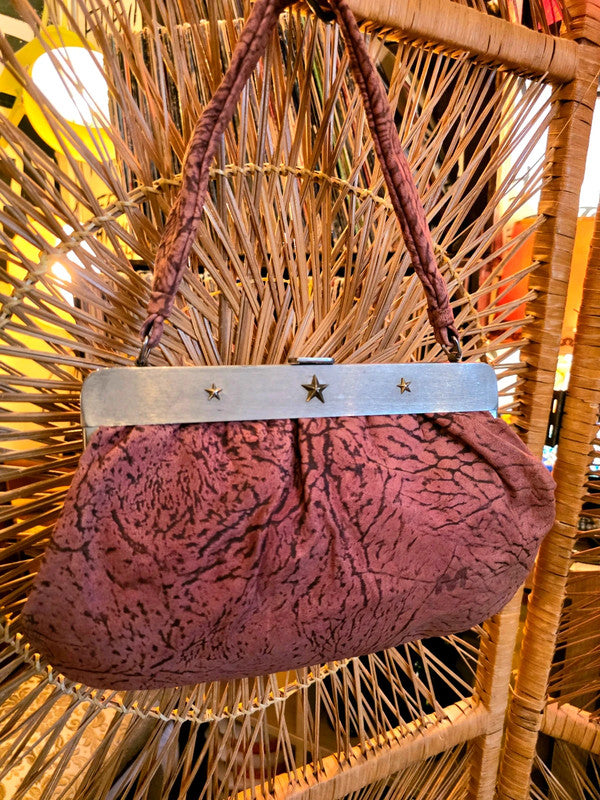 Vintage 50s / 60s Karim De Paris Leather Hand Bag