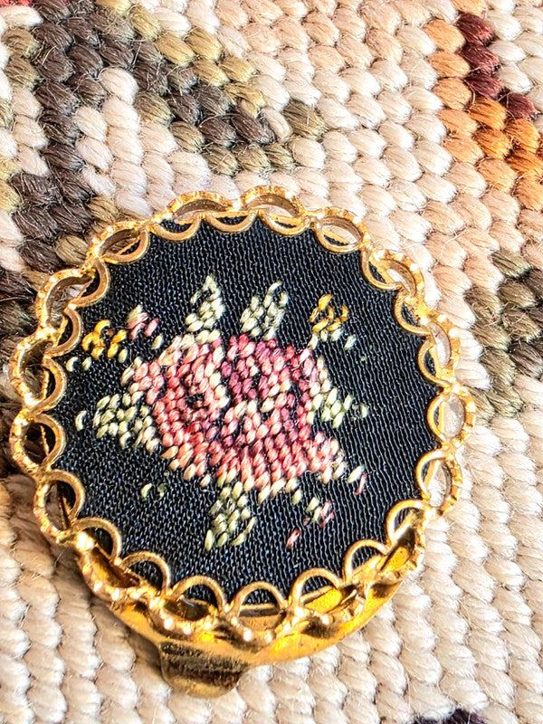 Vintage Tapestry Scarf clip
